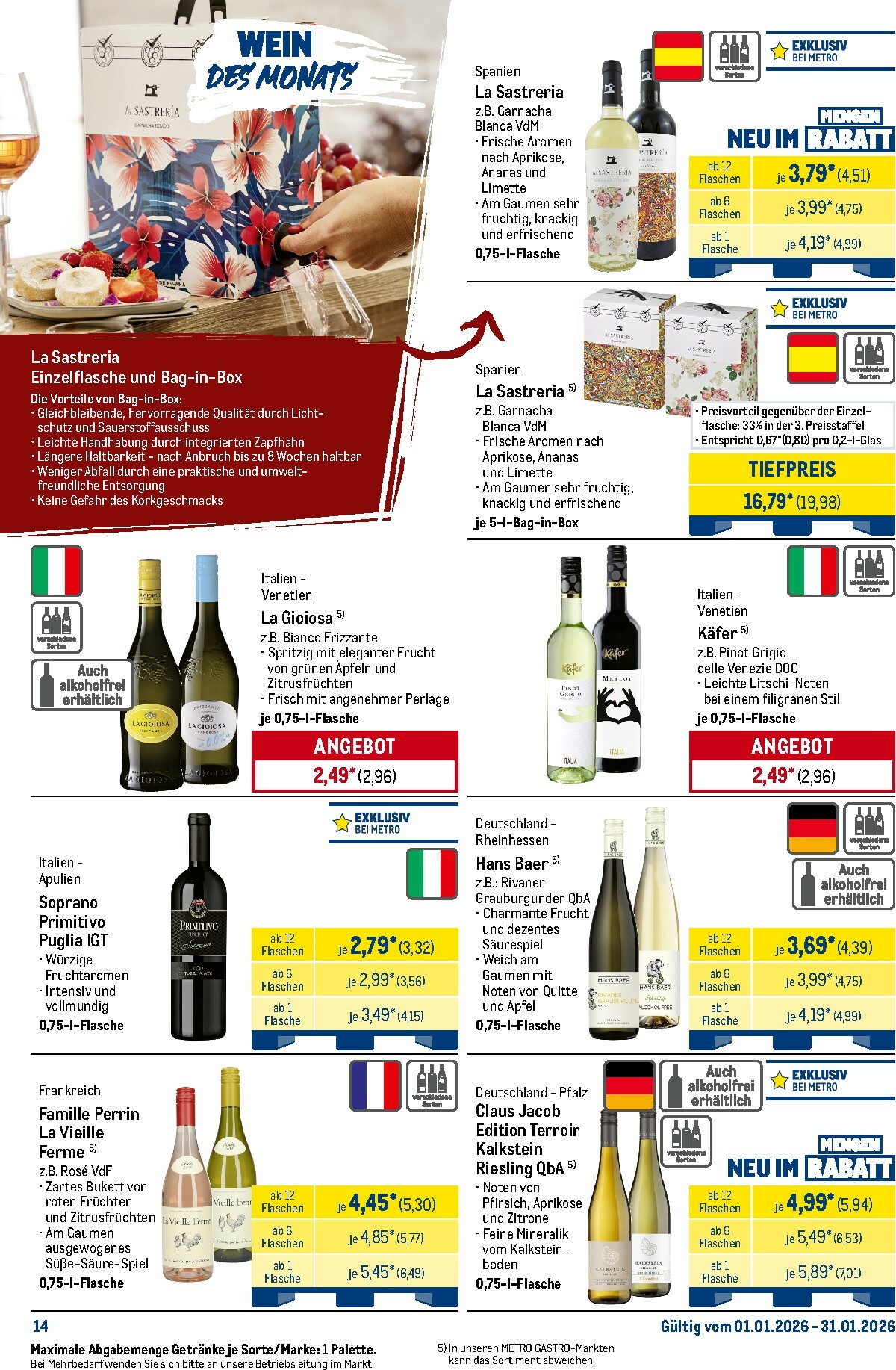 metro - Metro - Monats-Menü-Prospekt gültig vom 01.01. bis 31.01. - page: 14