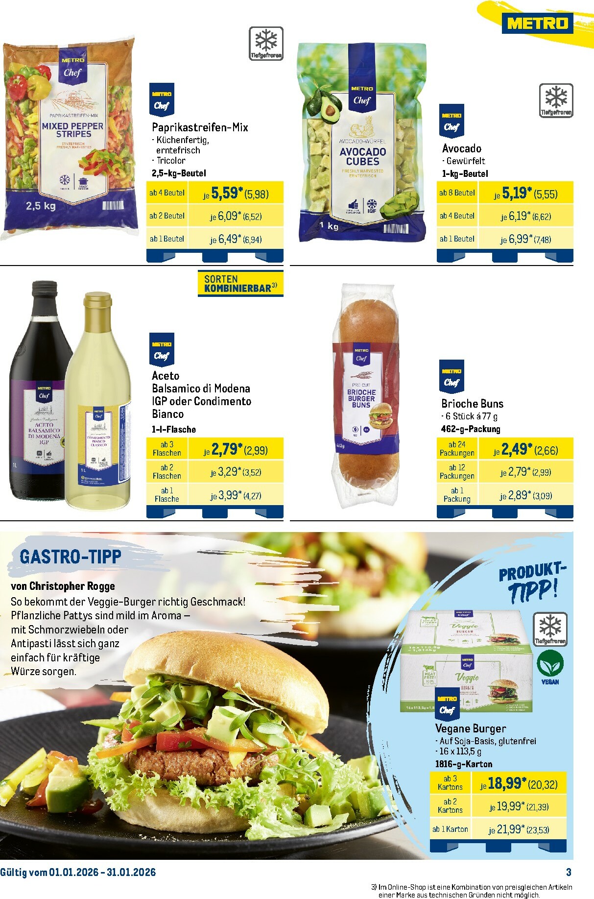 metro - Metro - Monats-Menü-Prospekt gültig vom 01.01. bis 31.01. - page: 3