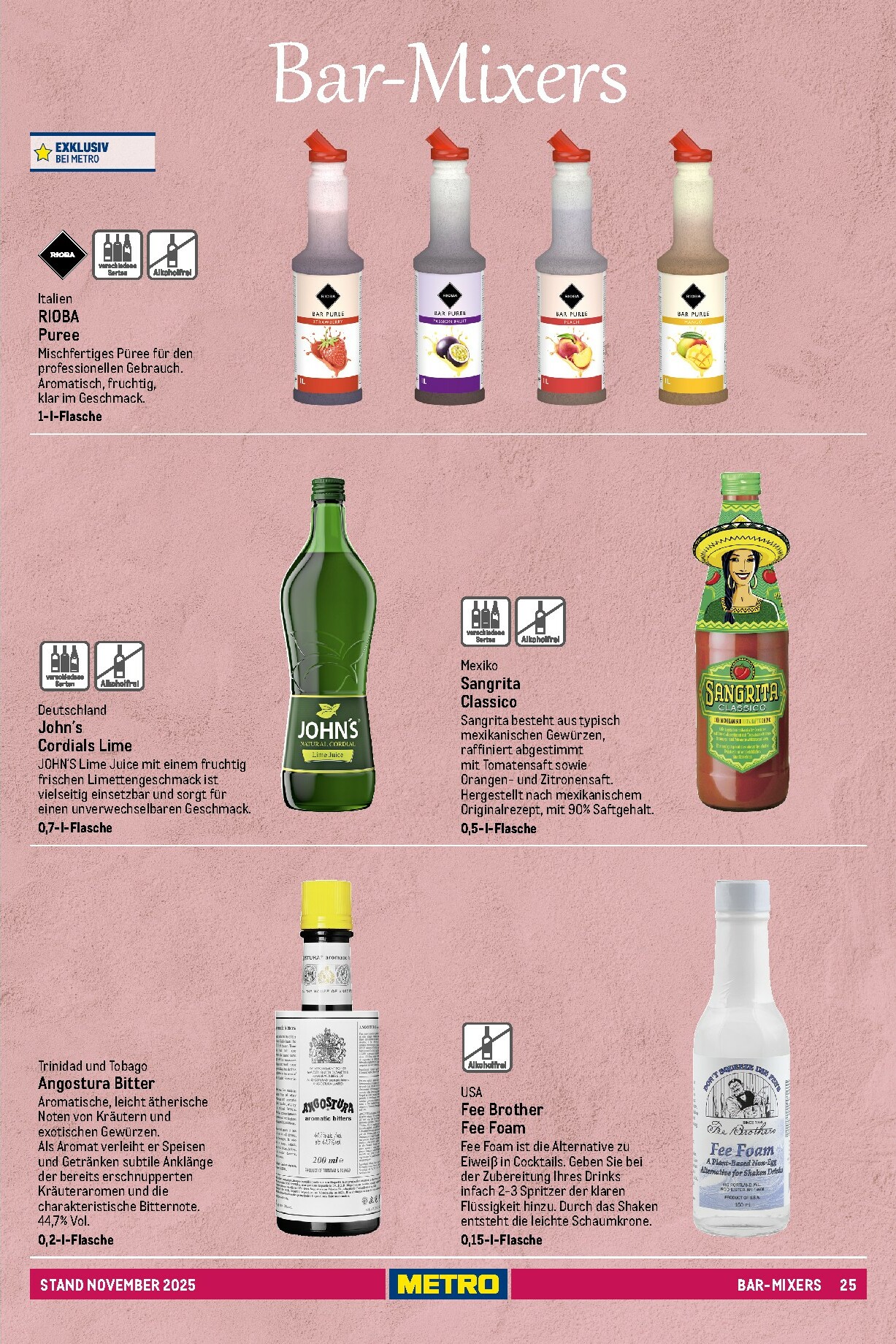 metro - Metro - Spirituosen Sortiment-Prospekt gültig vom 01.11. bis 31.08. - page: 25