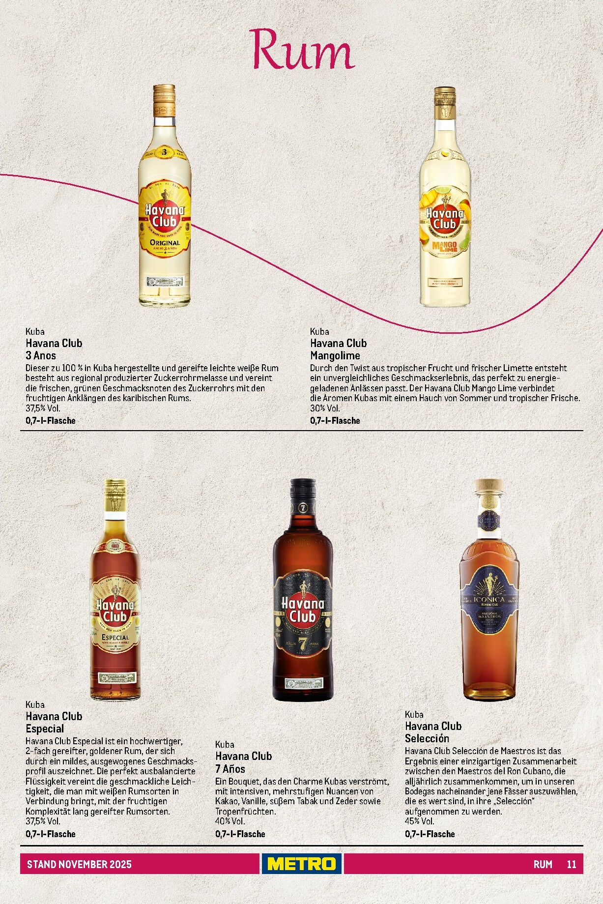 metro - Metro - Spirituosen Sortiment-Prospekt gültig vom 01.11. bis 31.08. - page: 11