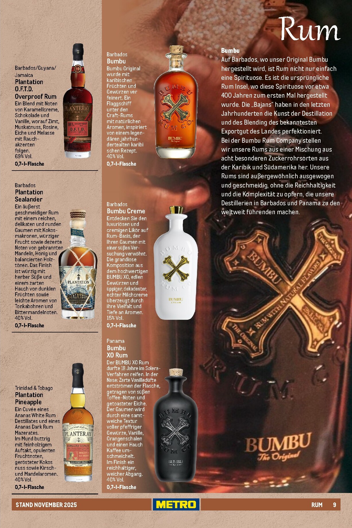 metro - Metro - Spirituosen Sortiment-Prospekt gültig vom 01.11. bis 31.08. - page: 9