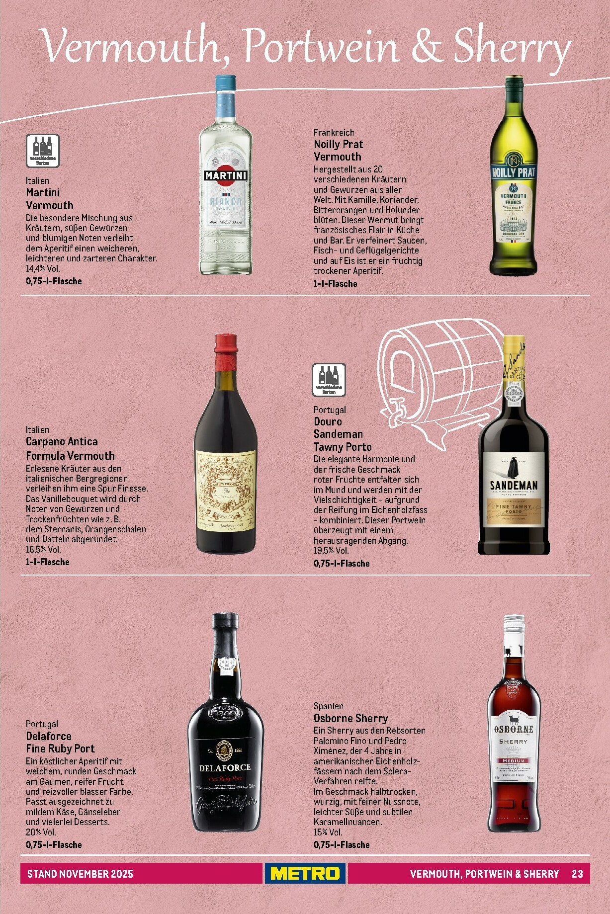 metro - Metro - Spirituosen Sortiment-Prospekt gültig vom 01.11. bis 31.08. - page: 23