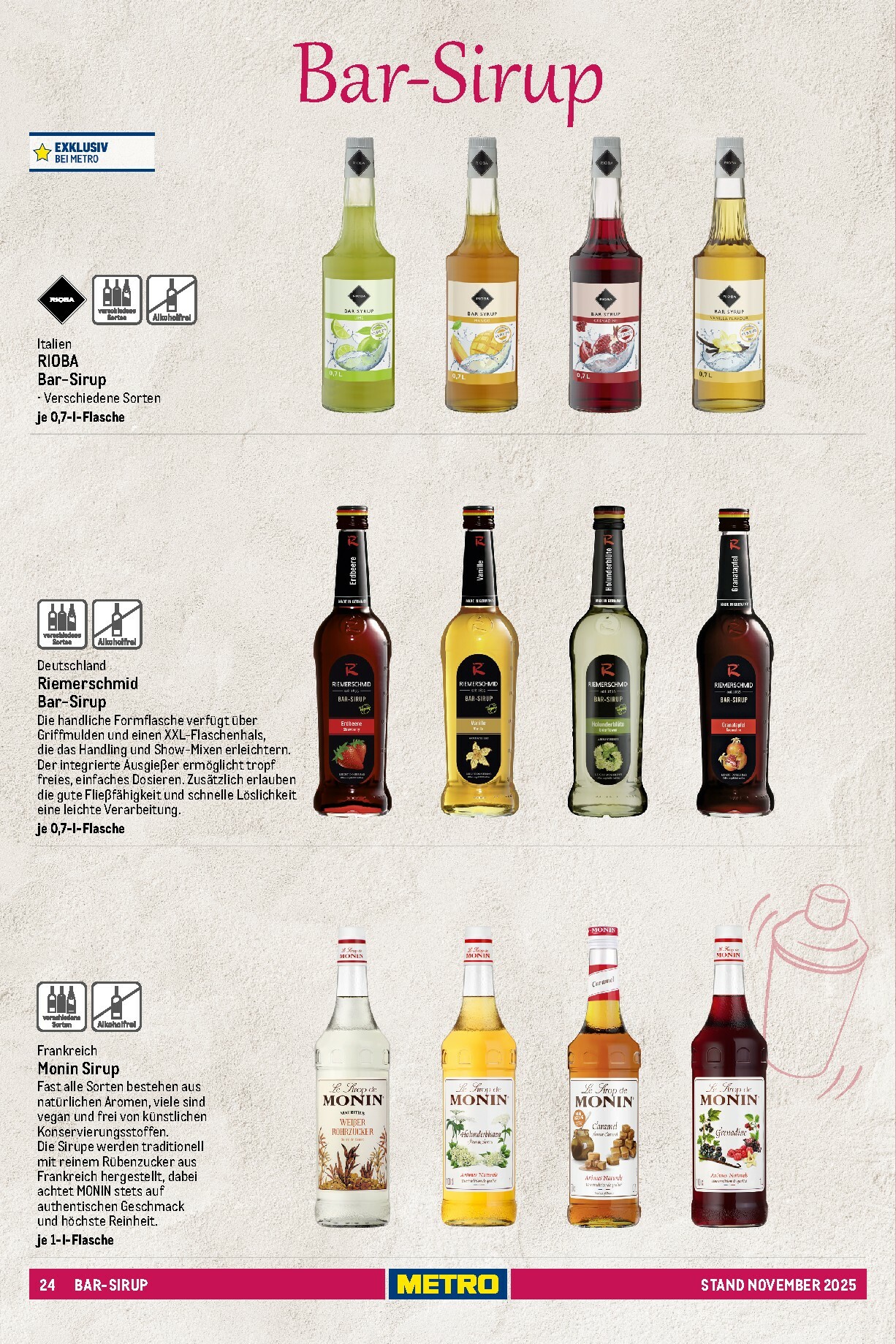 metro - Metro - Spirituosen Sortiment-Prospekt gültig vom 01.11. bis 31.08. - page: 24