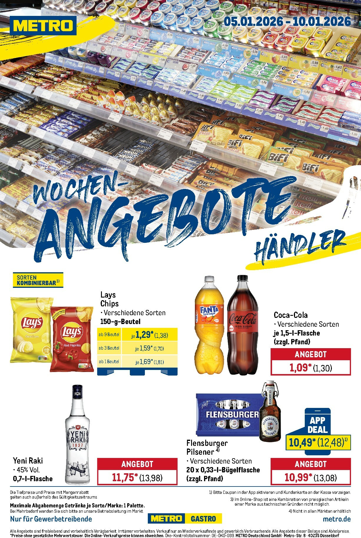 metro - Metro - Wochen-Angebote Händler-Prospekt gültig vom 05.01. bis 10.01.