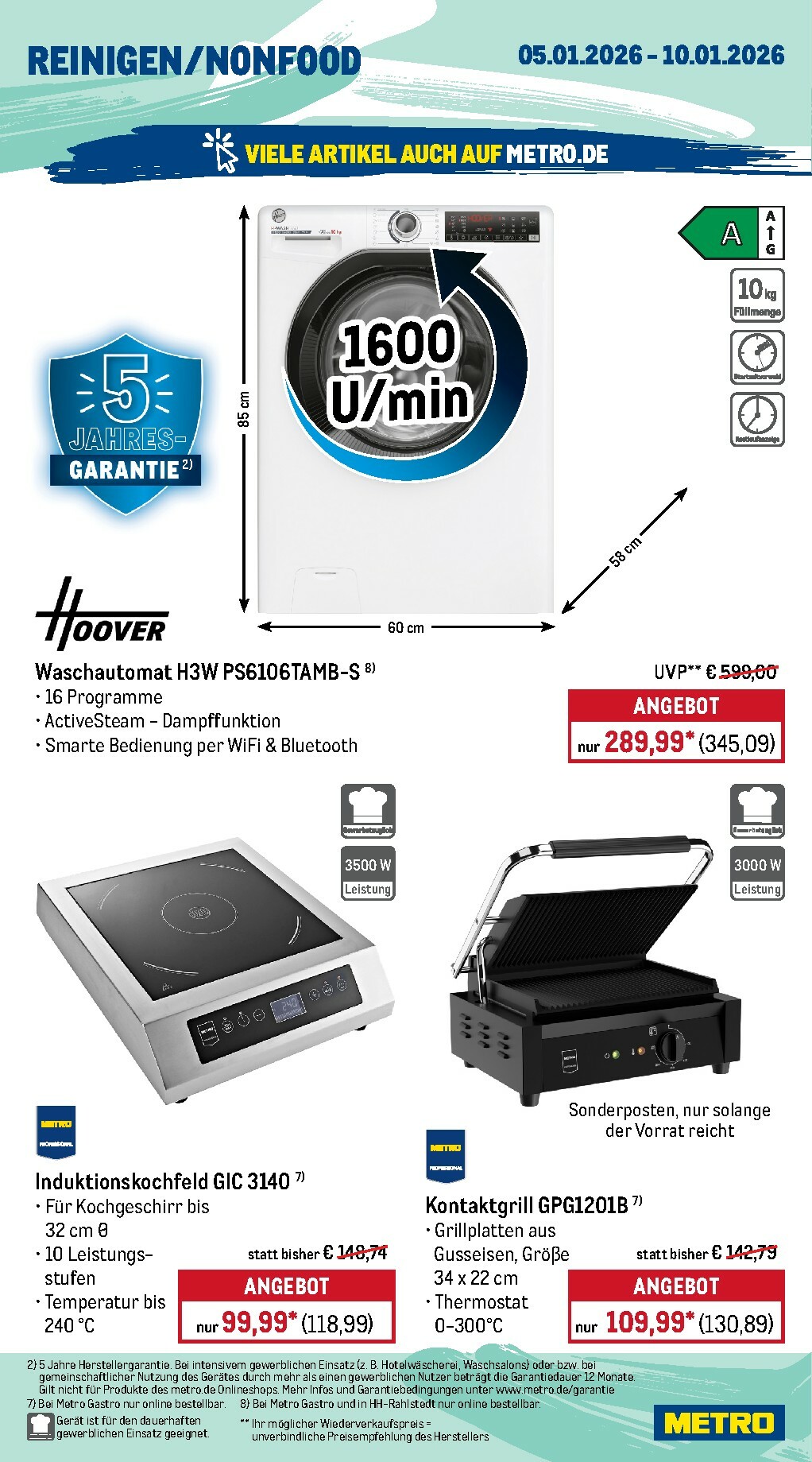 metro - Metro - Wochen-Angebote Gastro-Prospekt gültig vom 05.01. bis 10.01. - page: 18