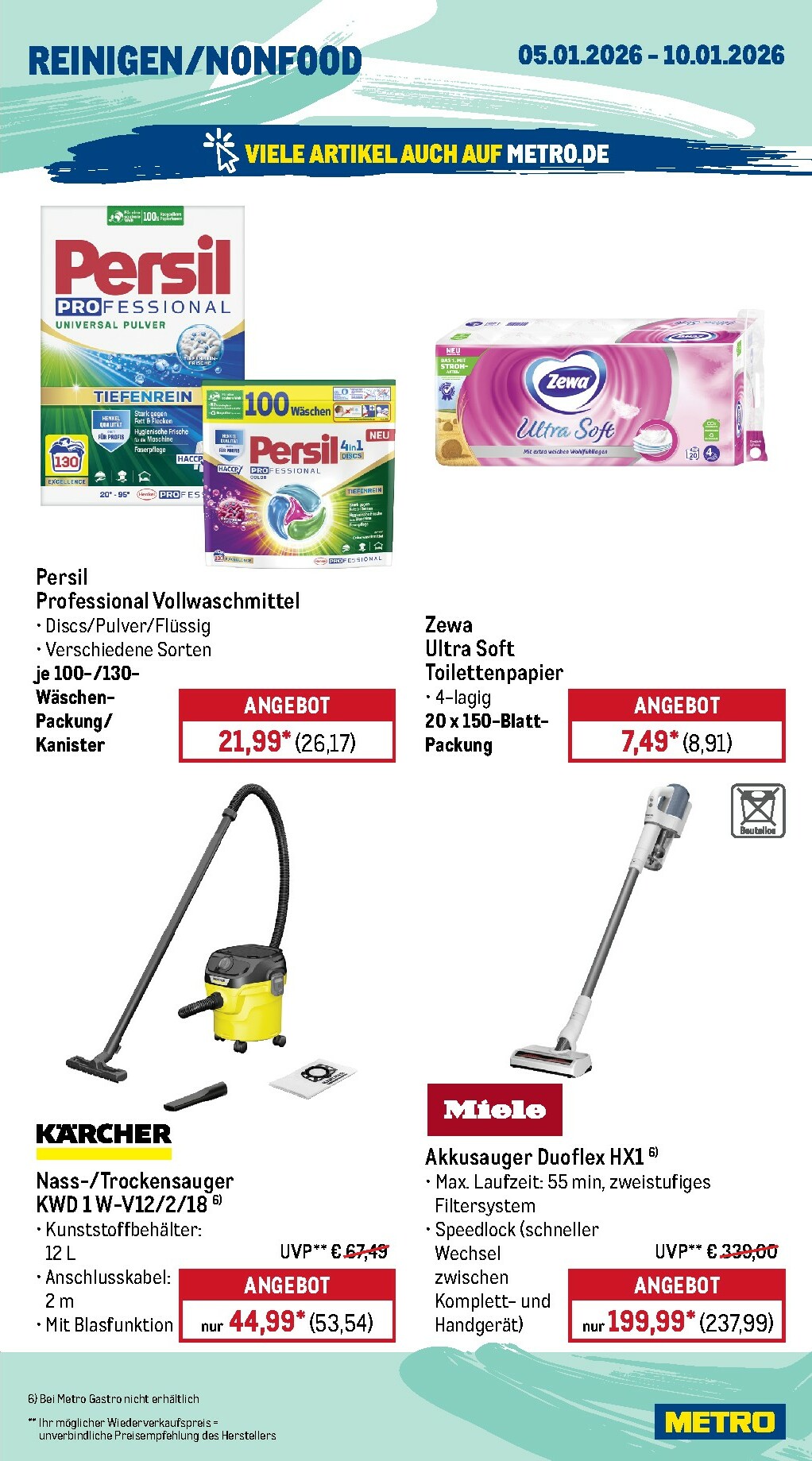 metro - Metro - Wochen-Angebote Gastro-Prospekt gültig vom 05.01. bis 10.01. - page: 17