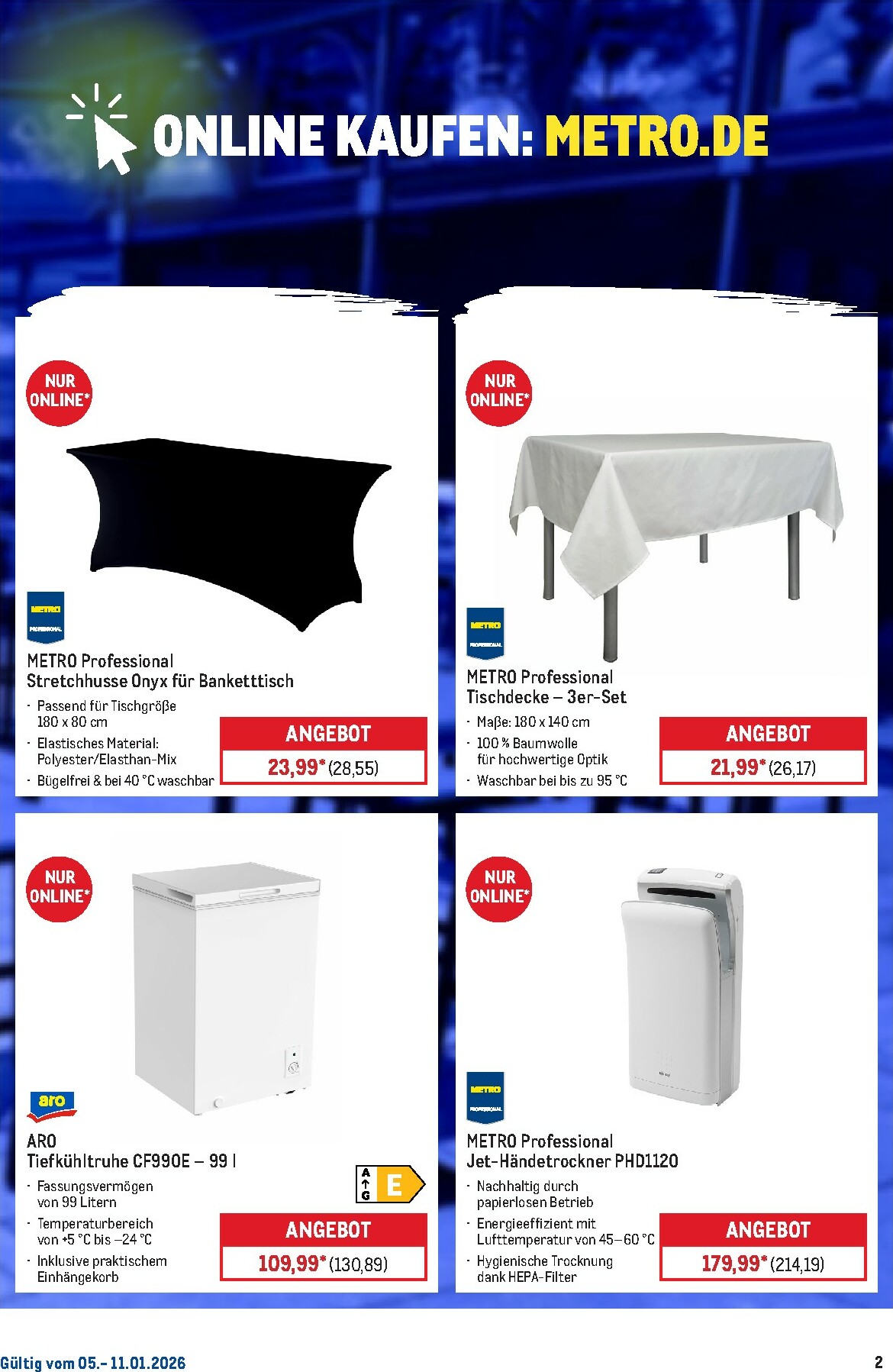 metro - Metro - Online: Wochen-Angebote-Prospekt gültig vom 05.01. bis 11.01. - page: 2
