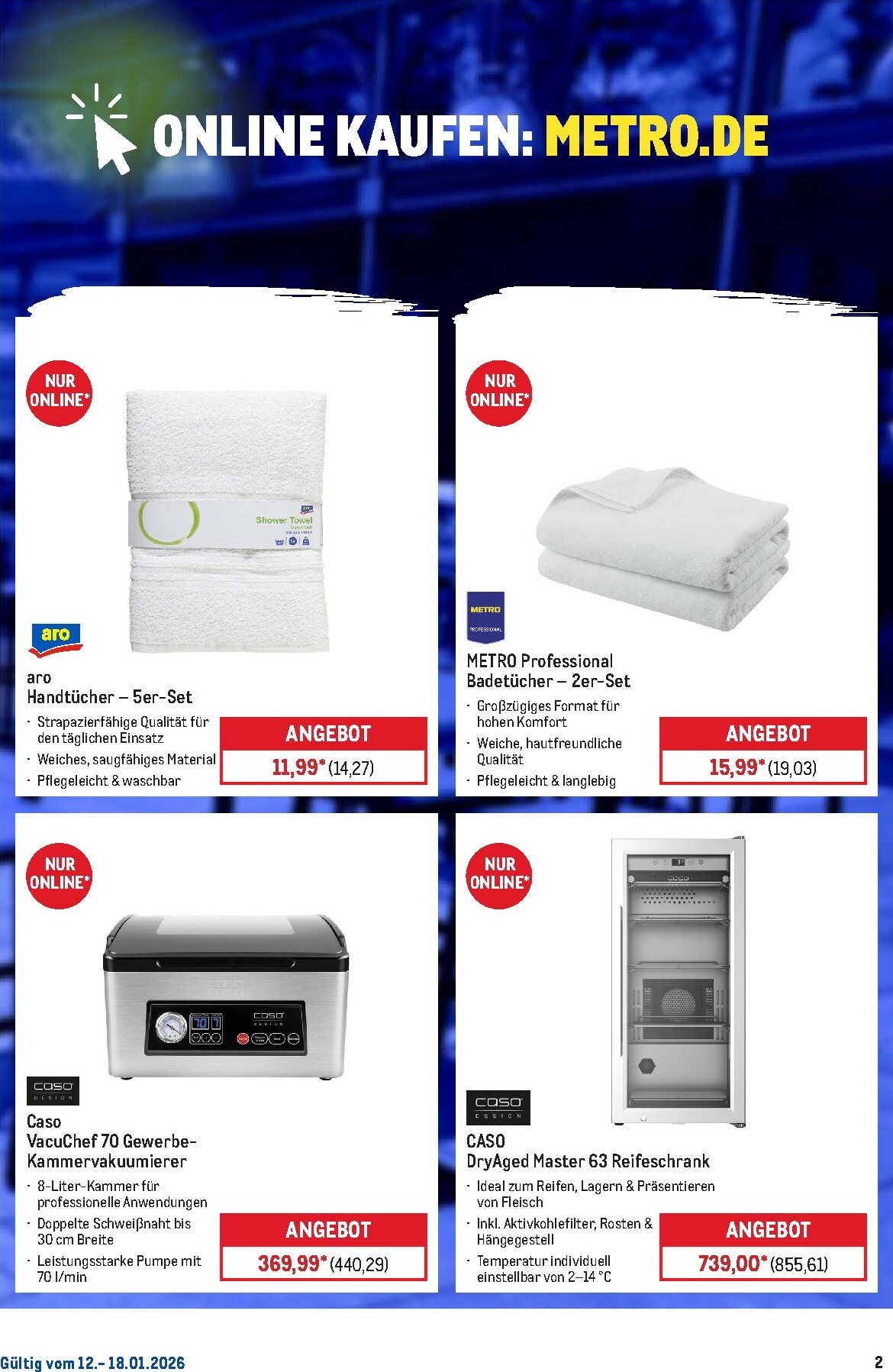 metro - Metro - Online: Wochen-Angebote-Prospekt gültig vom 12.01. bis 18.01. - page: 2