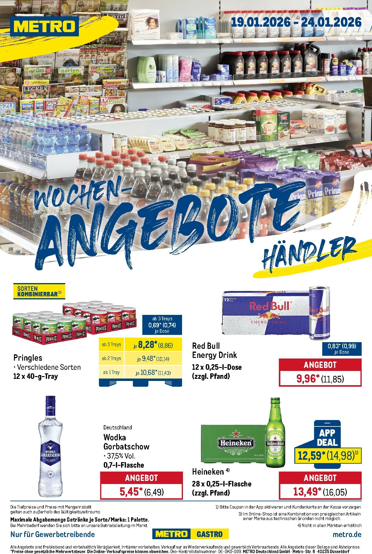 metro - Metro - Wochen-Angebote Händler-Prospekt gültig vom 19.01. bis 24.01.