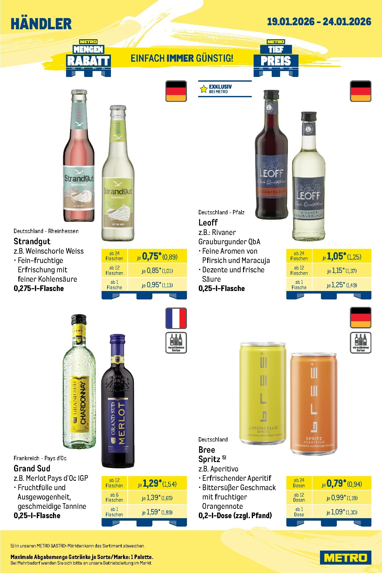 metro - Metro - Wochen-Angebote Händler-Prospekt gültig vom 19.01. bis 24.01. - page: 6