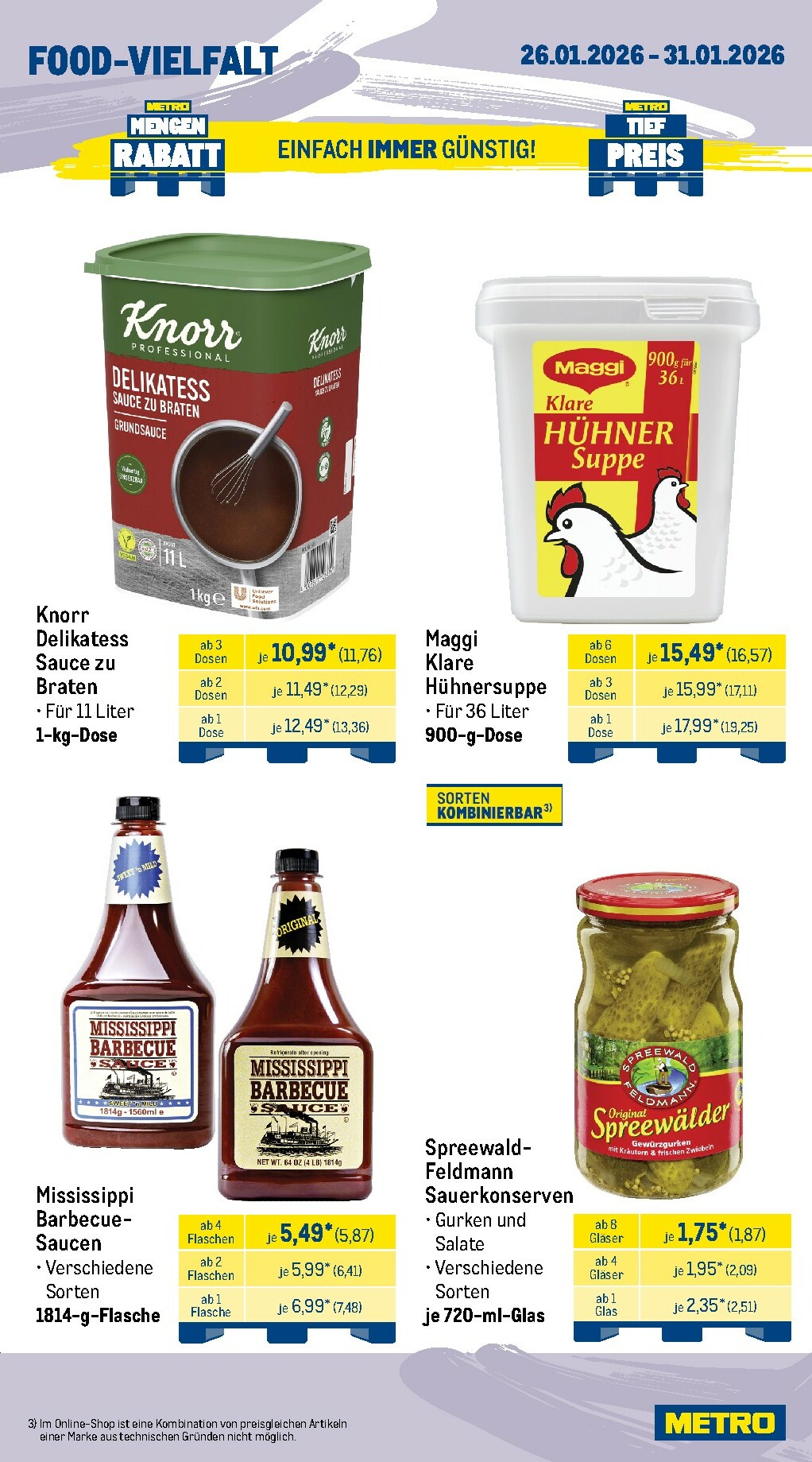 metro - Metro - Wochen-Angebote Gastro-Prospekt gültig vom 26.01. bis 31.01. - page: 14