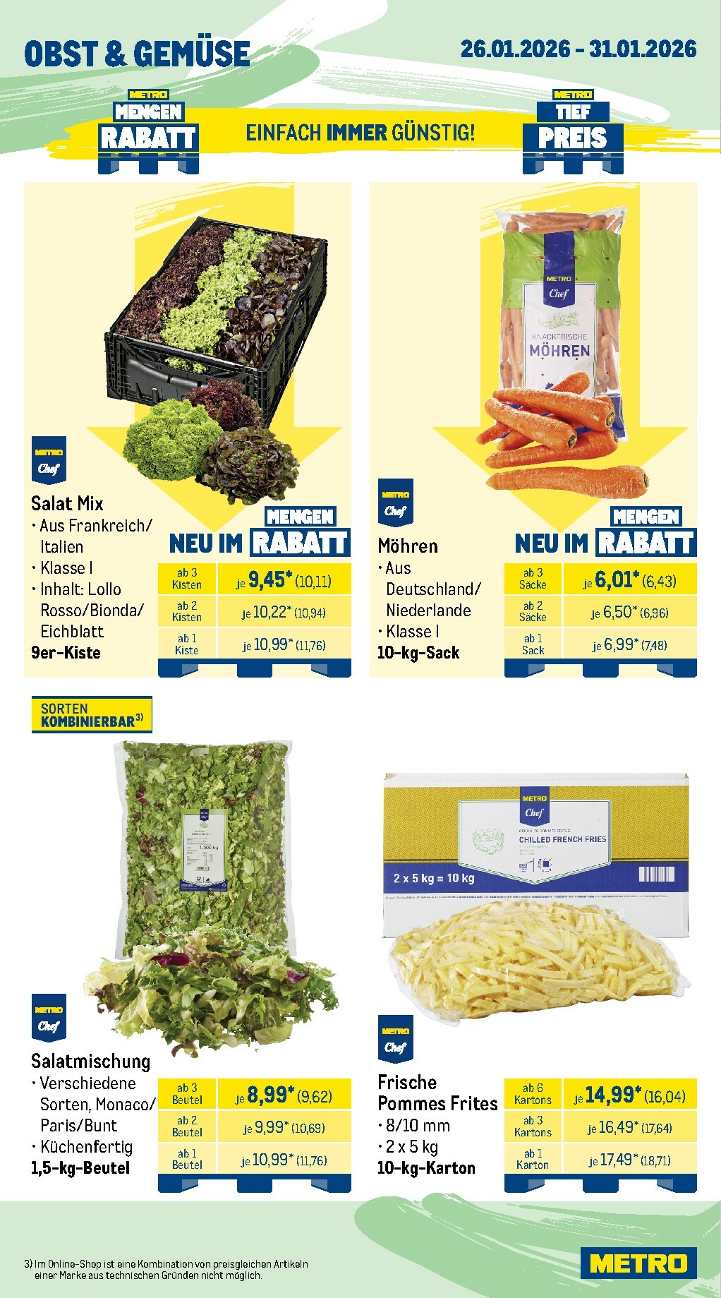 metro - Metro - Wochen-Angebote Gastro-Prospekt gültig vom 26.01. bis 31.01. - page: 9