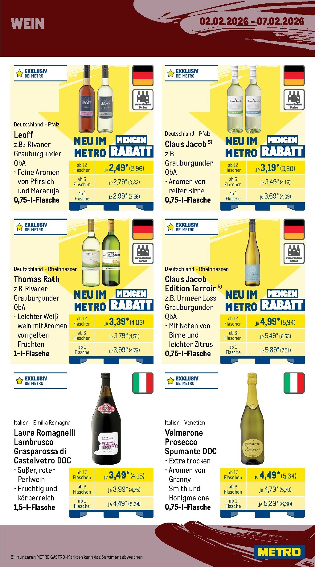 metro - Metro - Wochen-Angebote Gastro-Prospekt gültig vom 02.02.2026 bis 07.02.2026 - page: 15