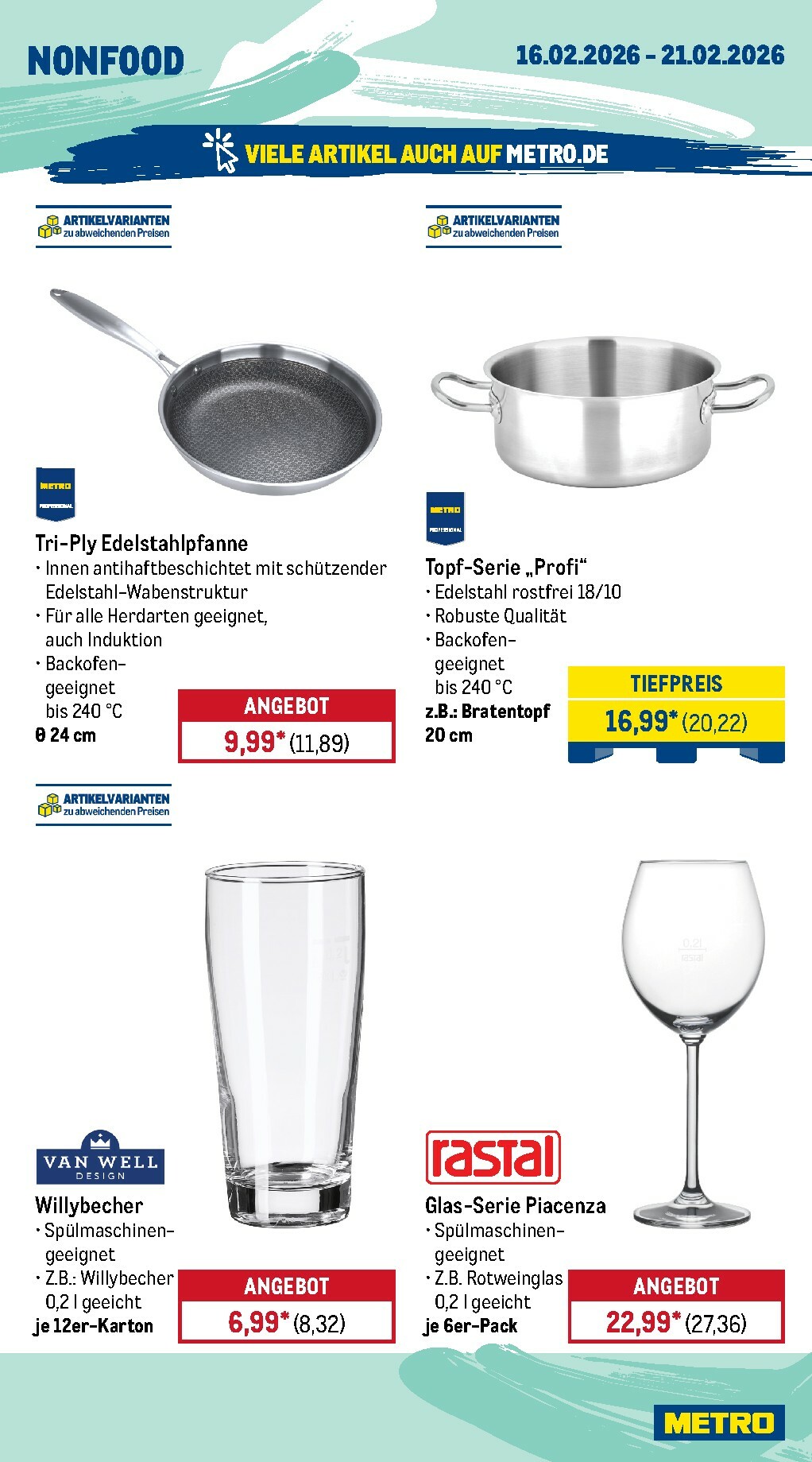 metro - Metro - Wochen-Angebote Gastro-Prospekt gültig vom 16.02.2026 bis 21.02.2026 - page: 20