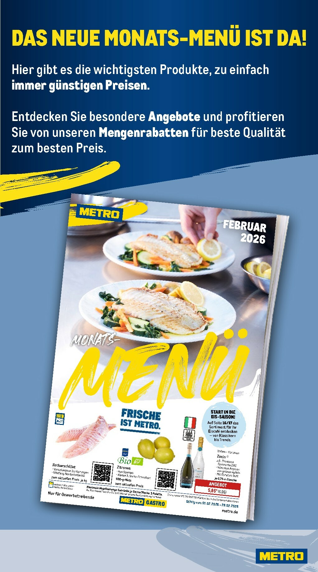 metro - Metro - Wochen-Angebote Gastro-Prospekt gültig vom 16.02.2026 bis 21.02.2026 - page: 22