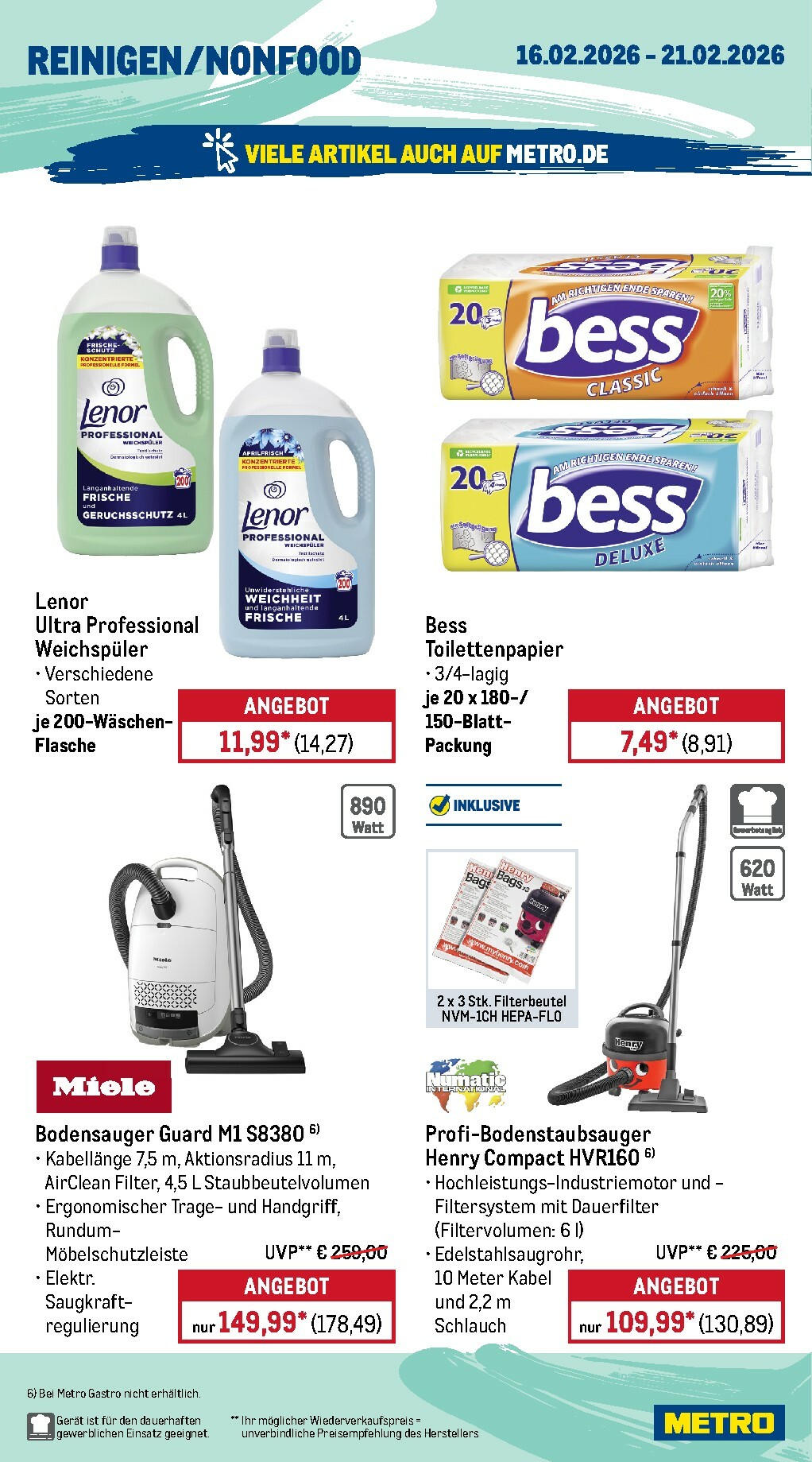 metro - Metro - Wochen-Angebote Gastro-Prospekt gültig vom 16.02.2026 bis 21.02.2026 - page: 18