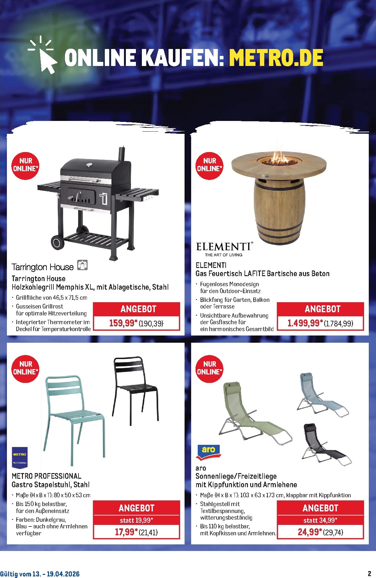 metro - Metro - Online: Wochen-Angebote Prospekt – von Montag 13.04.2026 bis Sonntag 19.04.2026 - page: 2