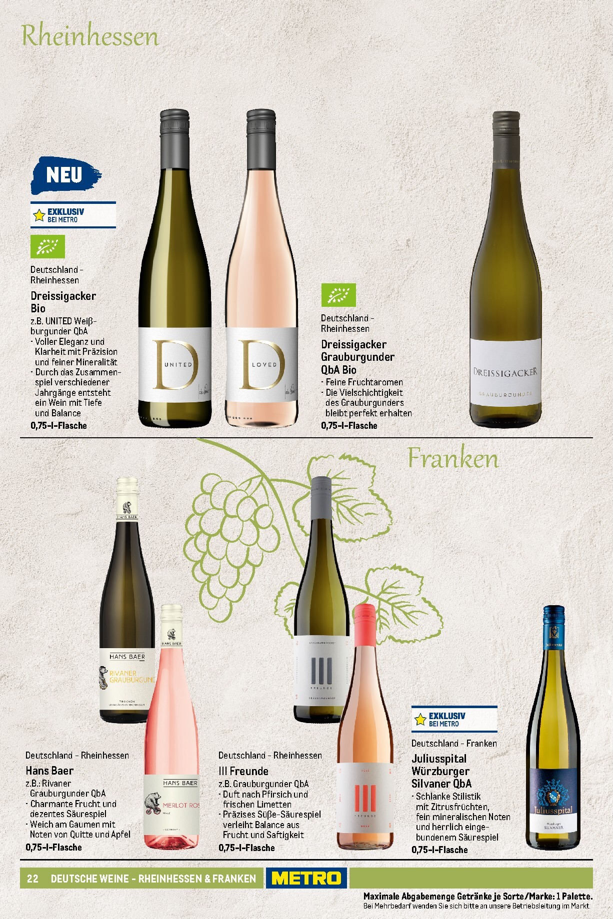 metro - Metro - Wein und Sekt Sortiment Prospekt – von Sonntag 19.04.2026 bis Mittwoch 30.09.2026 - page: 22
