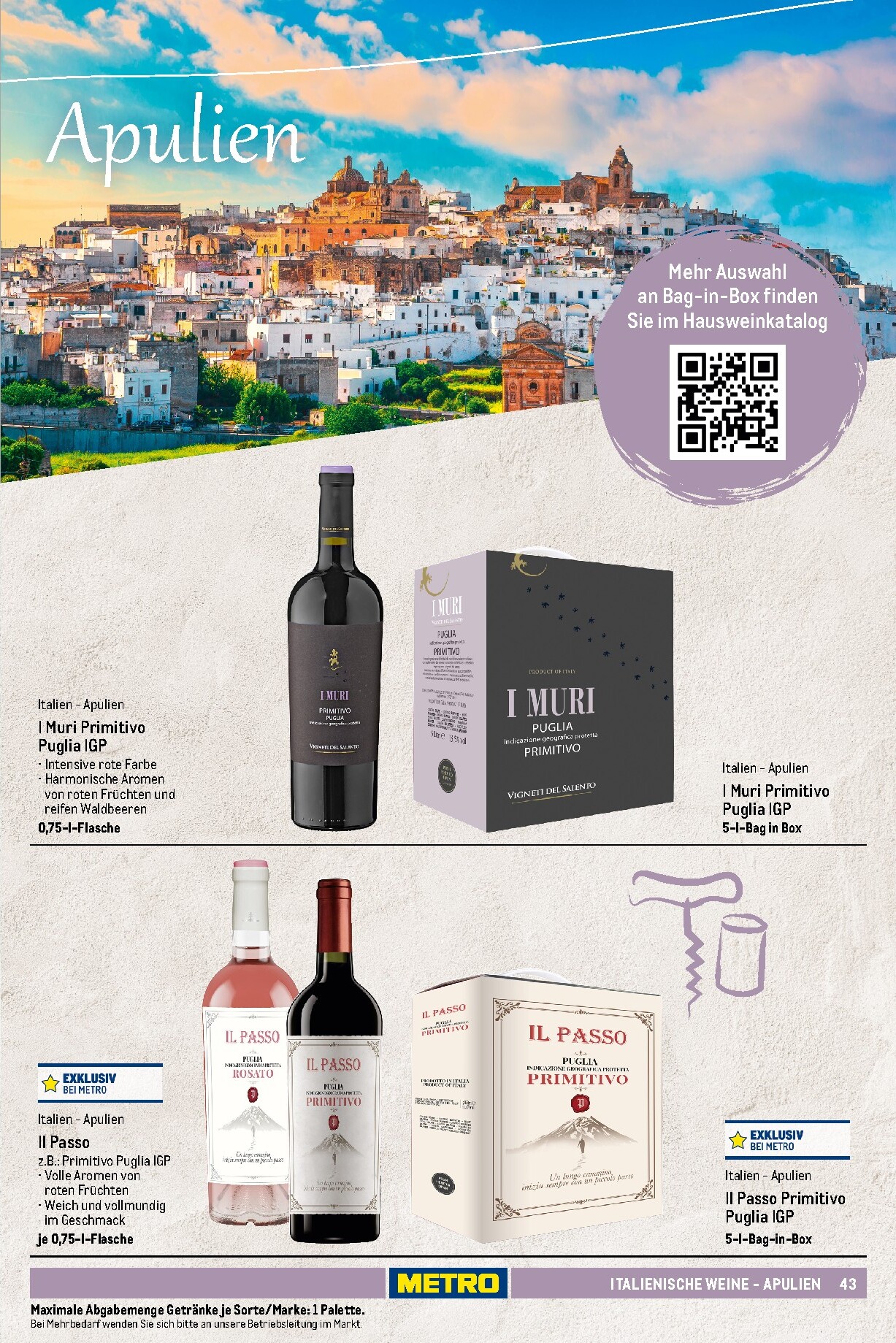 metro - Metro - Wein und Sekt Sortiment Prospekt – von Sonntag 19.04.2026 bis Mittwoch 30.09.2026 - page: 43