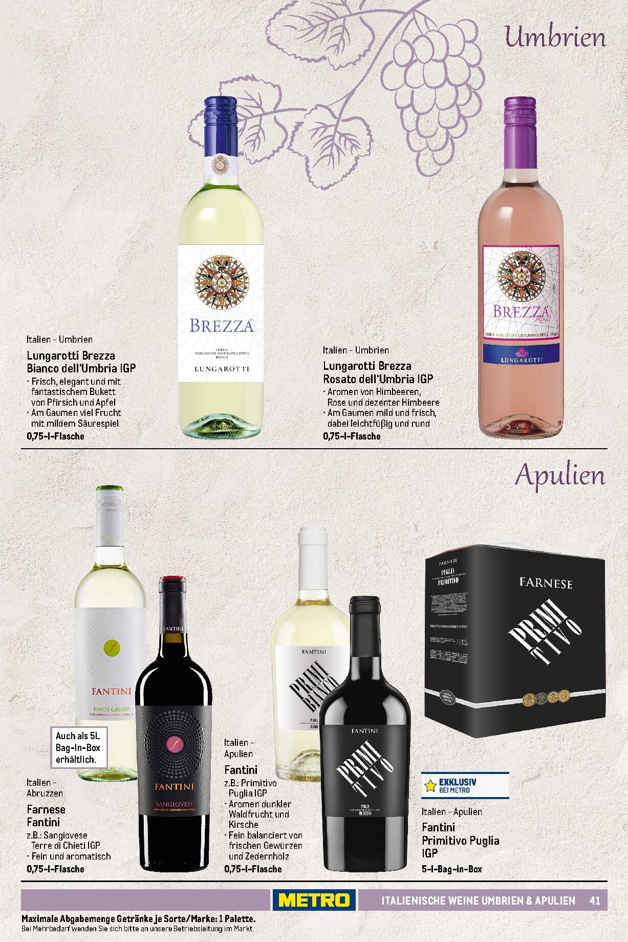 metro - Metro - Wein und Sekt Sortiment Prospekt – von Sonntag 19.04.2026 bis Mittwoch 30.09.2026 - page: 41