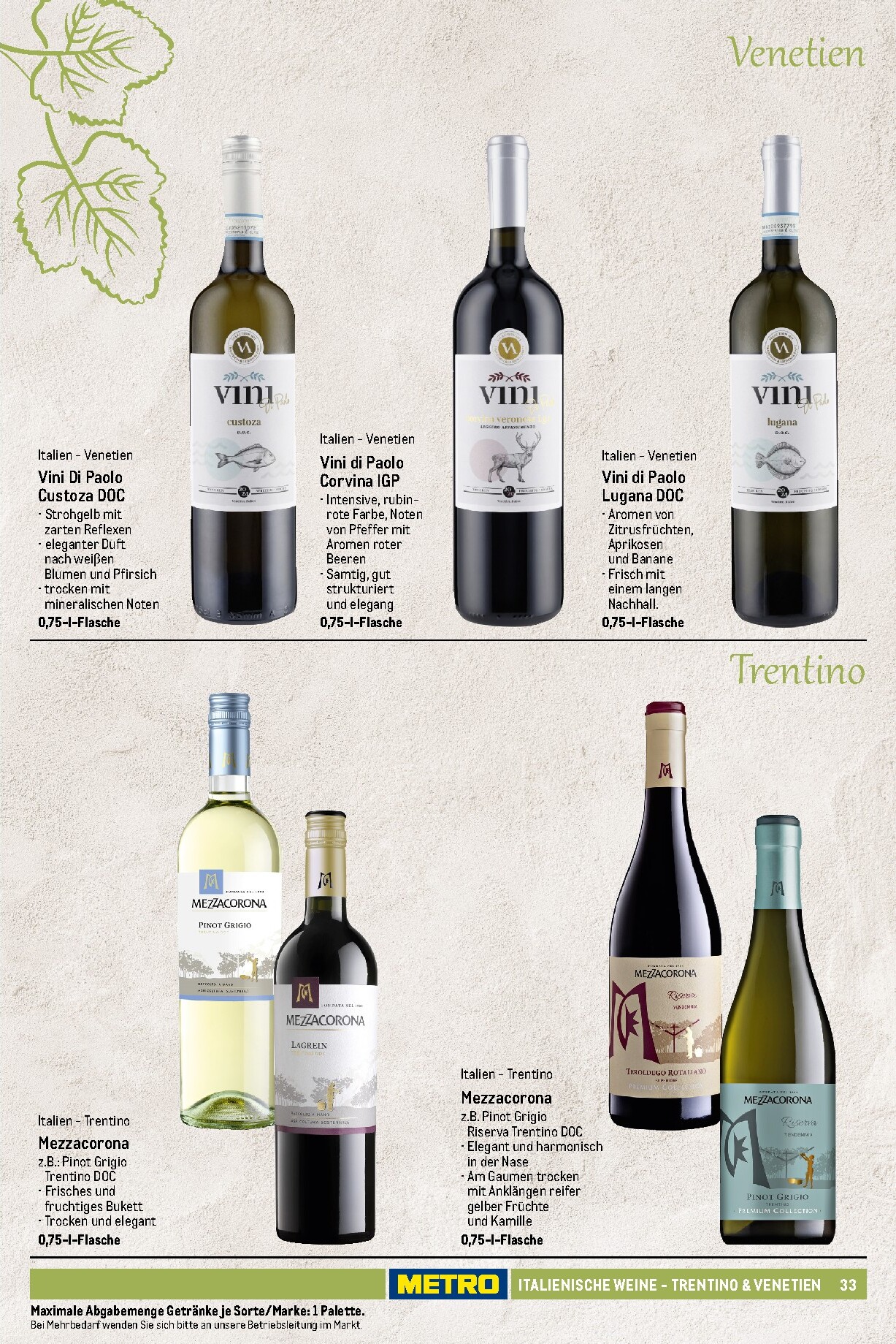 metro - Metro - Wein und Sekt Sortiment Prospekt – von Sonntag 19.04.2026 bis Mittwoch 30.09.2026 - page: 33