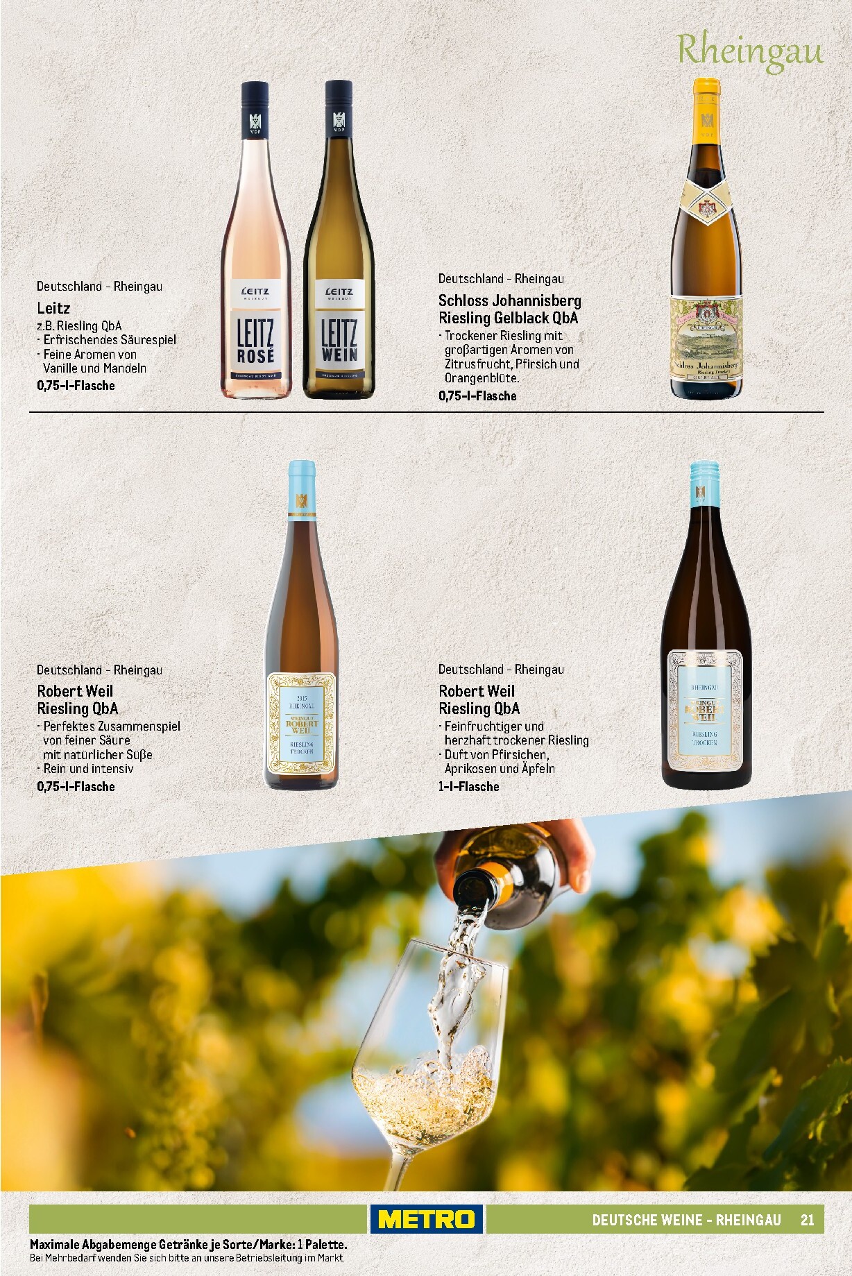 metro - Metro - Wein und Sekt Sortiment Prospekt – von Sonntag 19.04.2026 bis Mittwoch 30.09.2026 - page: 21