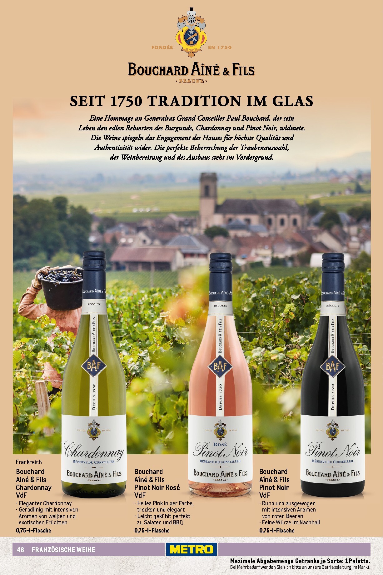 metro - Metro - Wein und Sekt Sortiment Prospekt – von Sonntag 19.04.2026 bis Mittwoch 30.09.2026 - page: 48