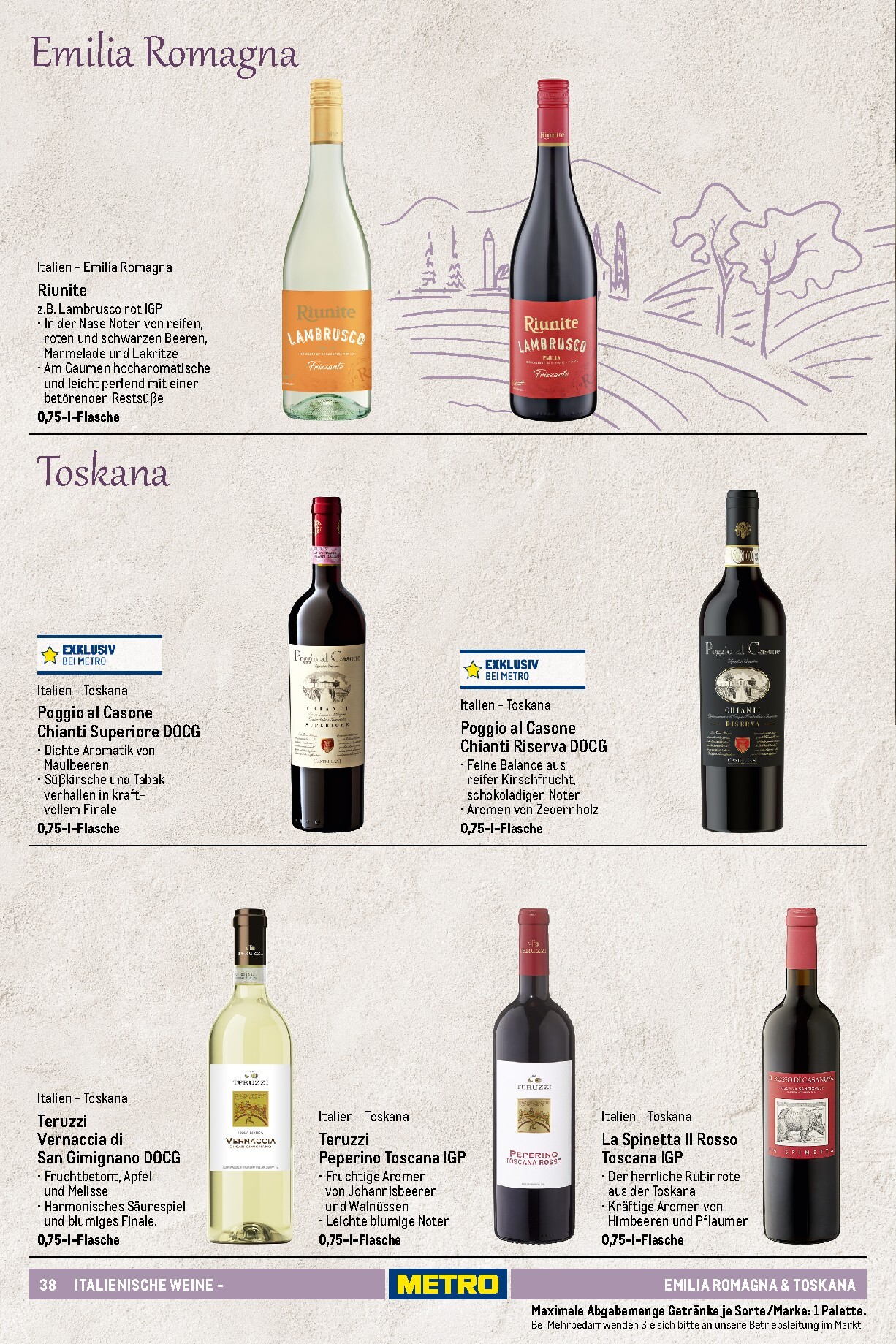 metro - Metro - Wein und Sekt Sortiment Prospekt – von Sonntag 19.04.2026 bis Mittwoch 30.09.2026 - page: 38
