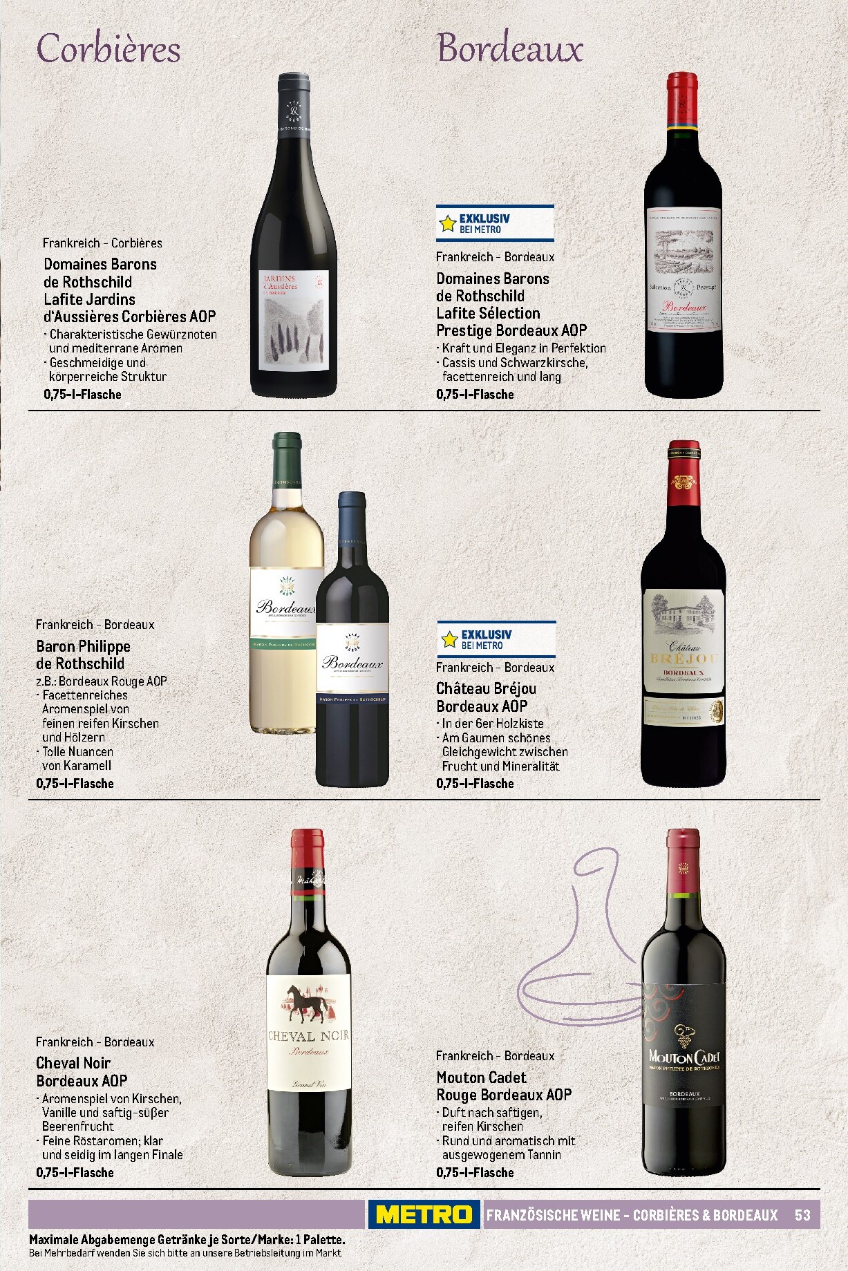 metro - Metro - Wein und Sekt Sortiment Prospekt – von Sonntag 19.04.2026 bis Mittwoch 30.09.2026 - page: 53
