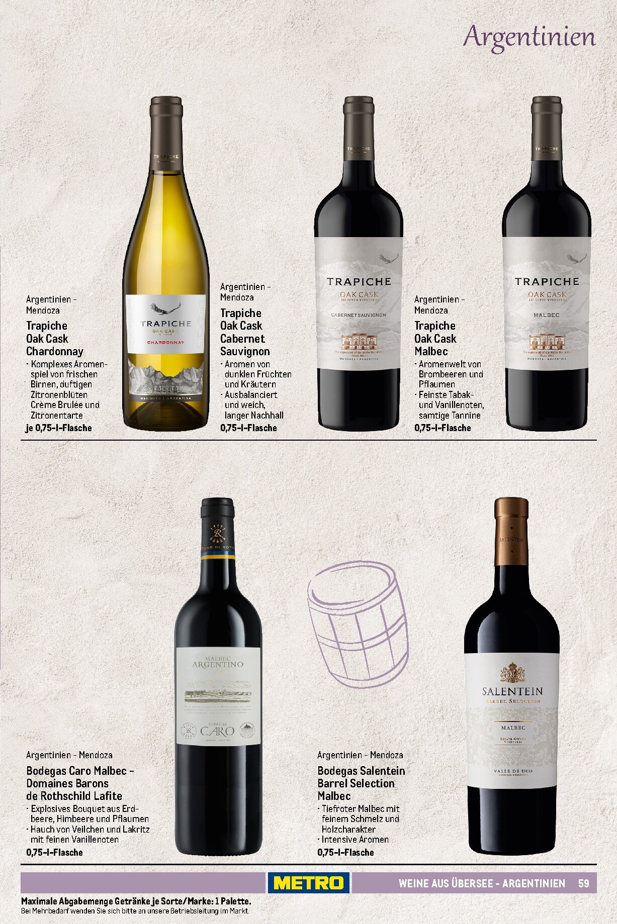 metro - Metro - Wein und Sekt Sortiment Prospekt – von Sonntag 19.04.2026 bis Mittwoch 30.09.2026 - page: 59
