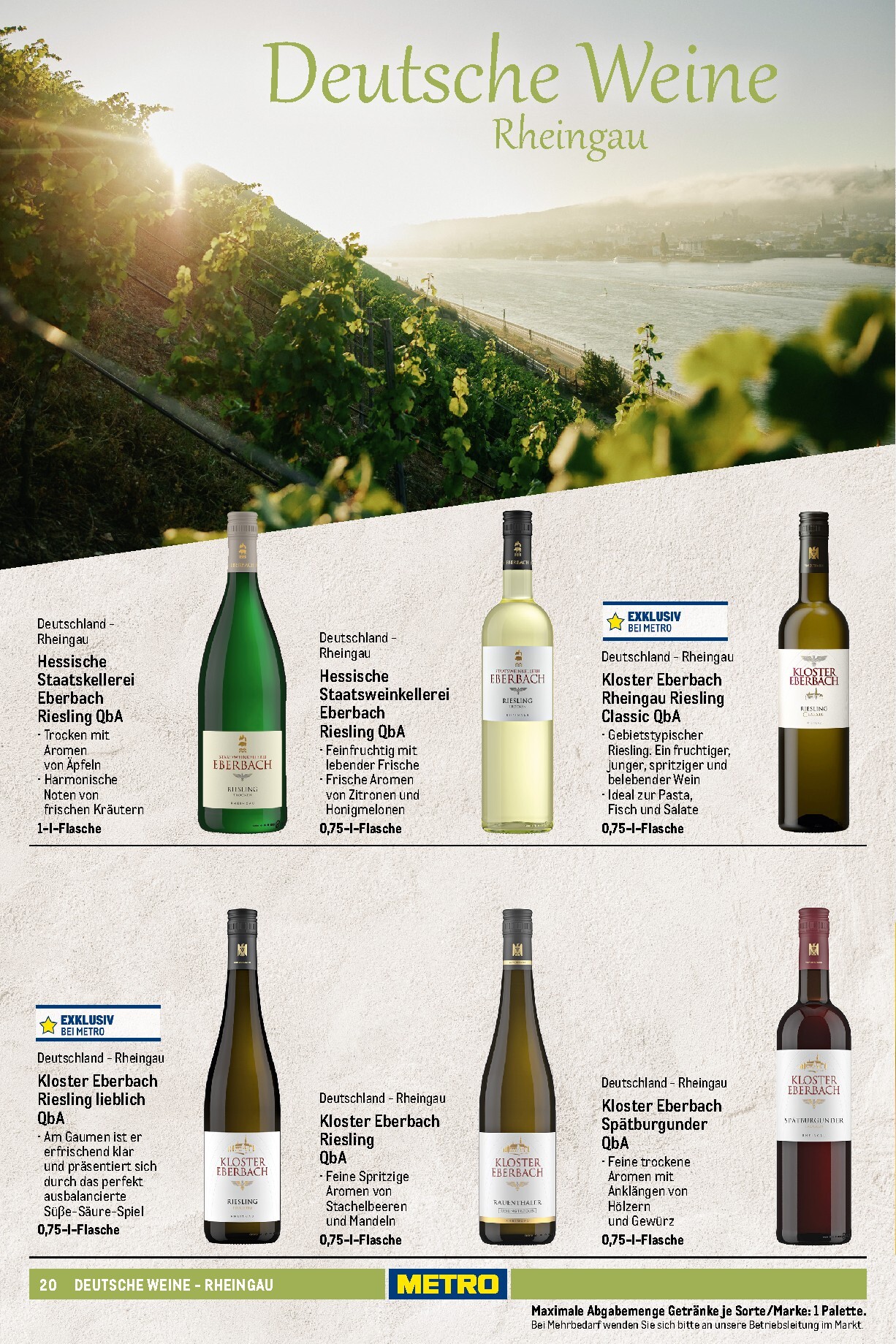 metro - Metro - Wein und Sekt Sortiment Prospekt – von Sonntag 19.04.2026 bis Mittwoch 30.09.2026 - page: 20
