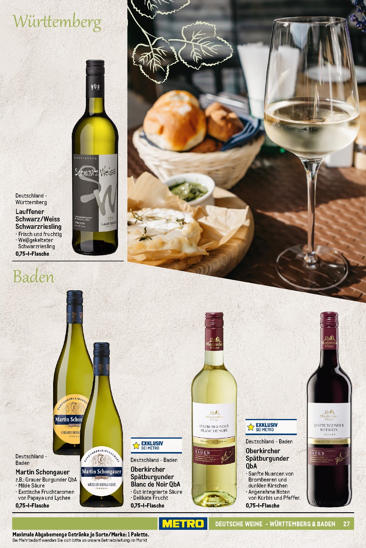 metro - Metro - Wein und Sekt Sortiment Prospekt – von Sonntag 19.04.2026 bis Mittwoch 30.09.2026 - page: 27