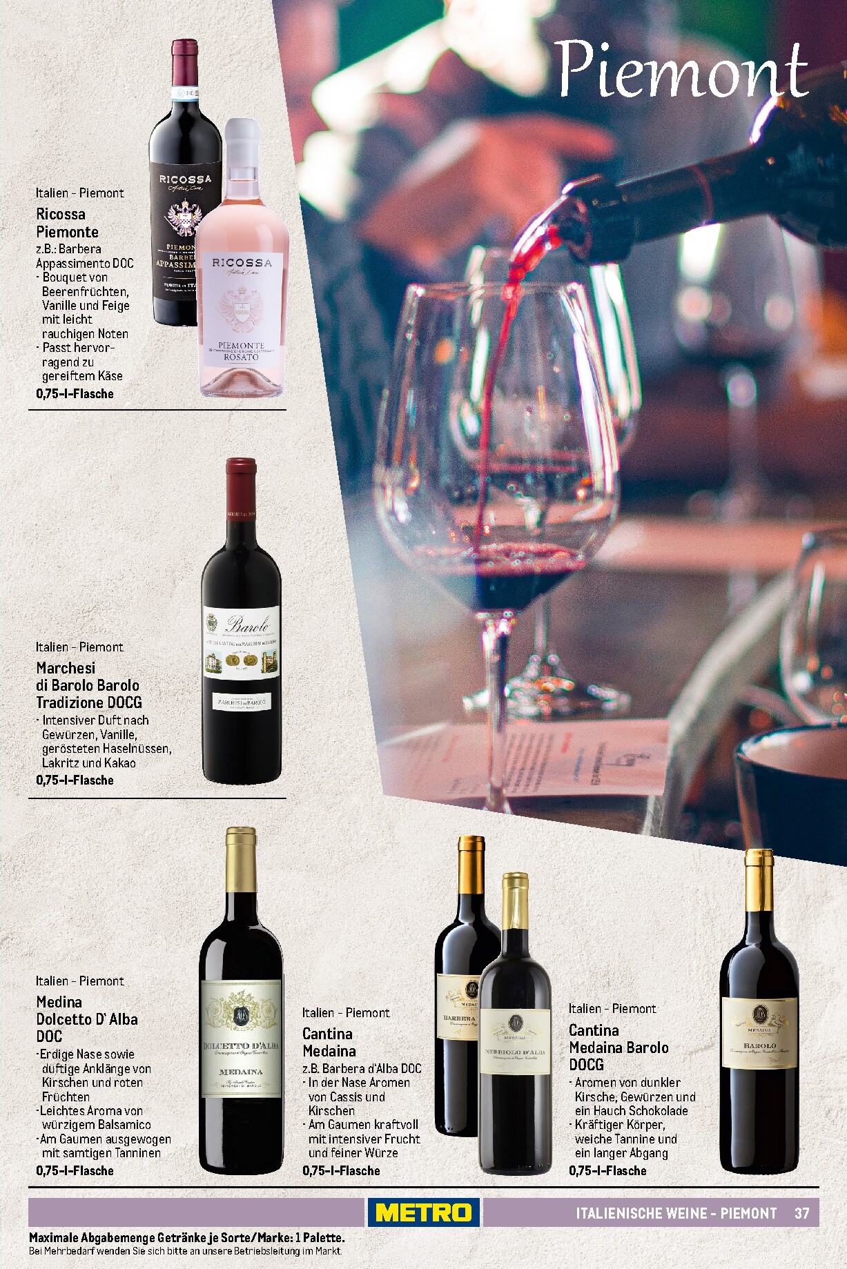metro - Metro - Wein und Sekt Sortiment Prospekt – von Sonntag 19.04.2026 bis Mittwoch 30.09.2026 - page: 37