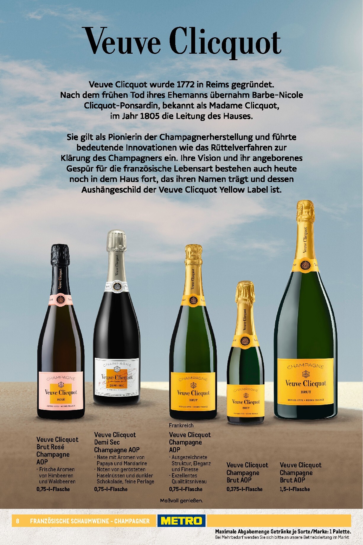 metro - Metro - Wein und Sekt Sortiment Prospekt – von Sonntag 19.04.2026 bis Mittwoch 30.09.2026 - page: 8