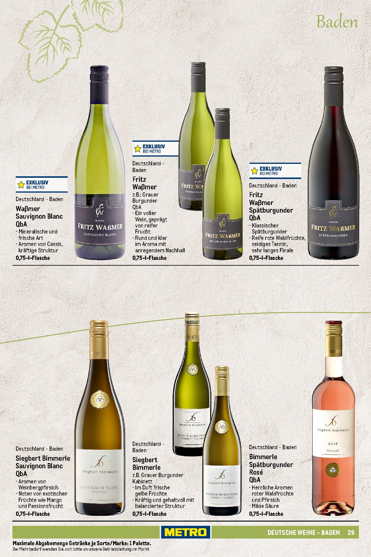 metro - Metro - Wein und Sekt Sortiment Prospekt – von Sonntag 19.04.2026 bis Mittwoch 30.09.2026 - page: 29