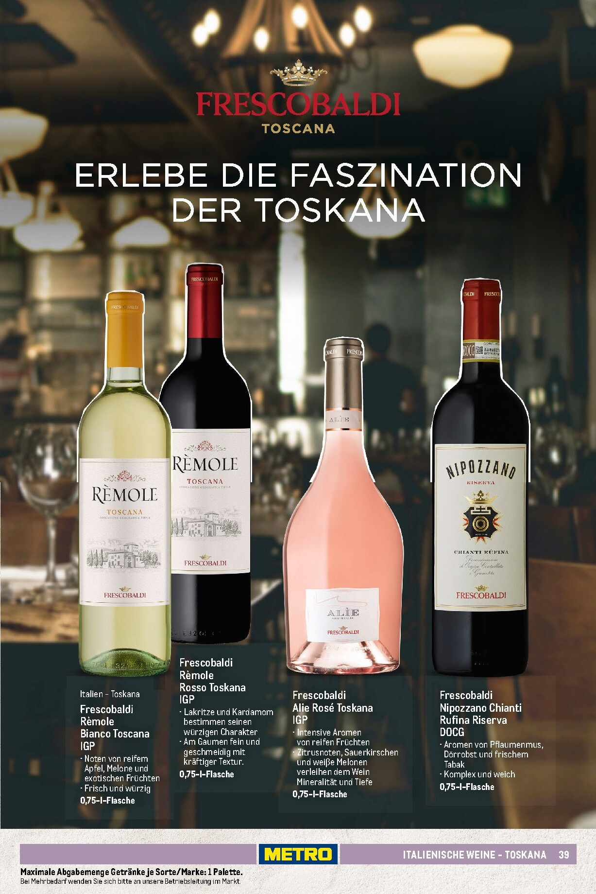metro - Metro - Wein und Sekt Sortiment Prospekt – von Sonntag 19.04.2026 bis Mittwoch 30.09.2026 - page: 39