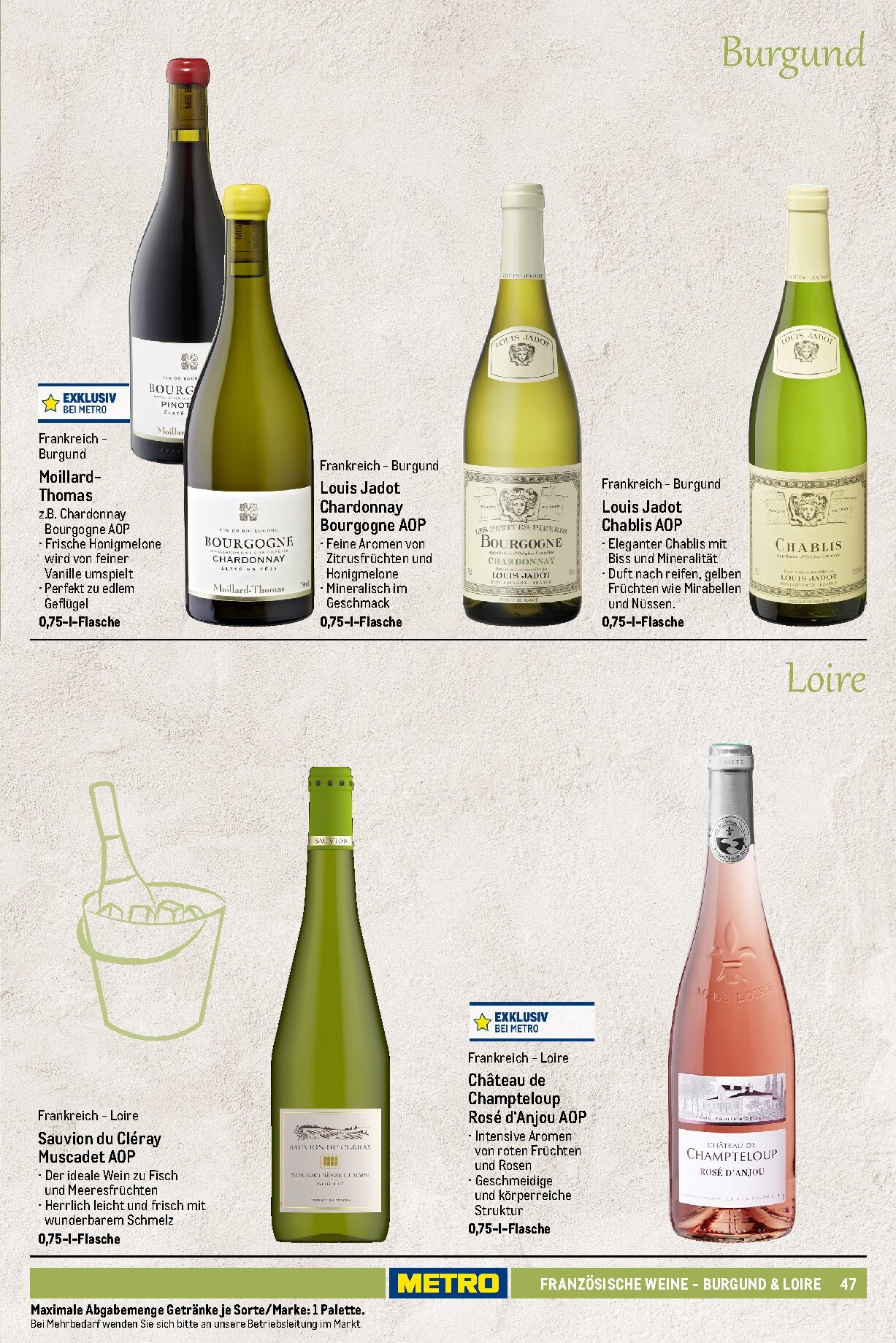 metro - Metro - Wein und Sekt Sortiment Prospekt – von Sonntag 19.04.2026 bis Mittwoch 30.09.2026 - page: 47