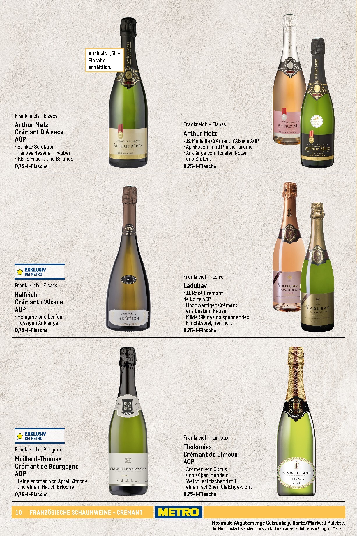 metro - Metro - Wein und Sekt Sortiment Prospekt – von Sonntag 19.04.2026 bis Mittwoch 30.09.2026 - page: 10