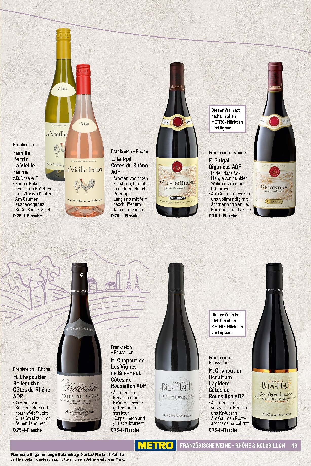 metro - Metro - Wein und Sekt Sortiment Prospekt – von Sonntag 19.04.2026 bis Mittwoch 30.09.2026 - page: 49