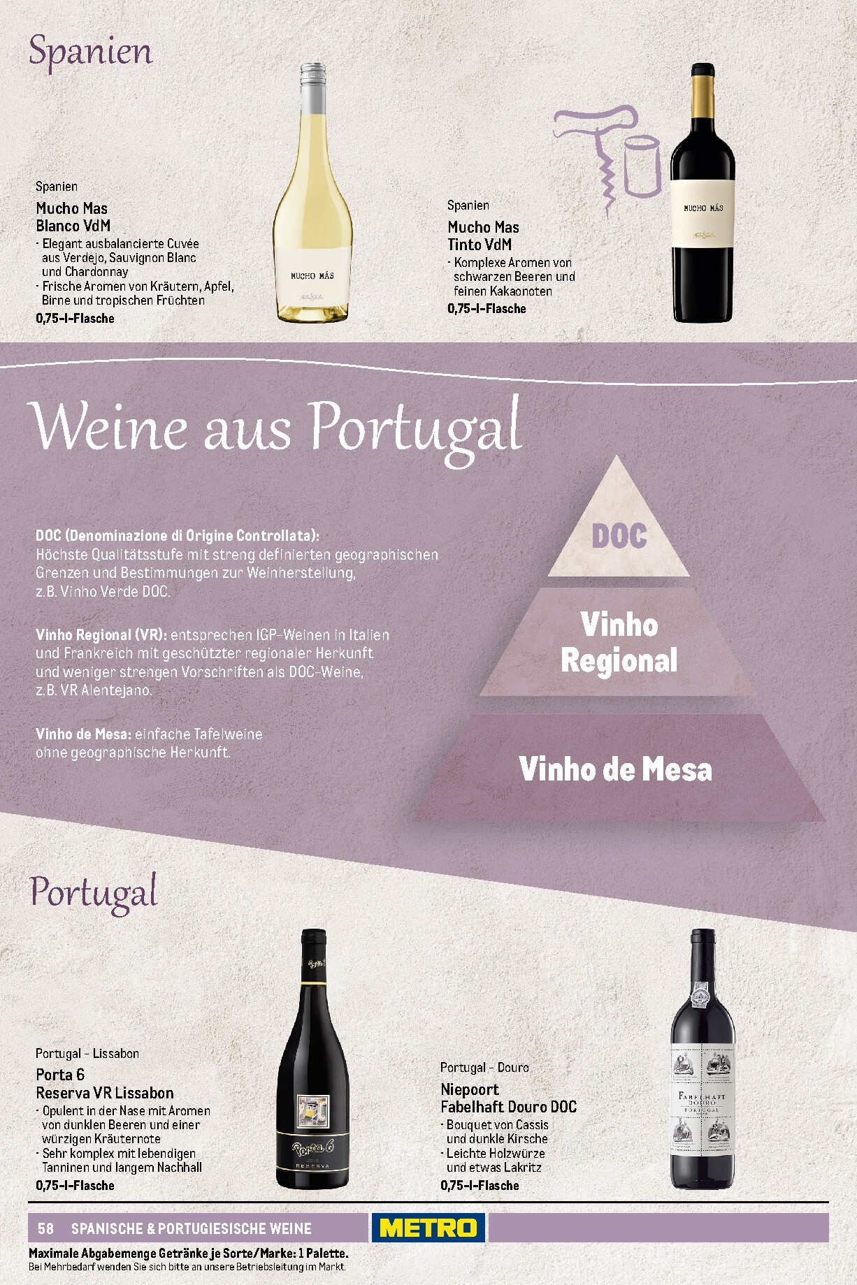 metro - Metro - Wein und Sekt Sortiment Prospekt – von Sonntag 19.04.2026 bis Mittwoch 30.09.2026 - page: 58