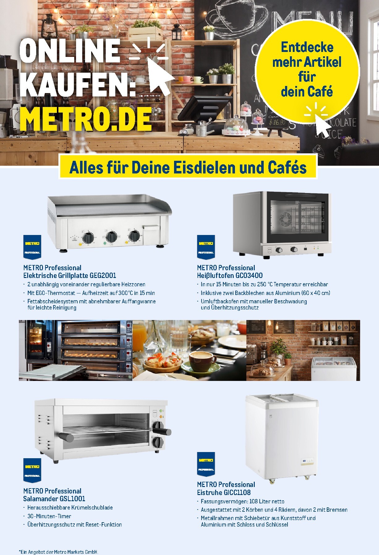 metro - Metro - Highlights Eisdiele und Café Prospekt – von Sonntag 19.04.2026 bis Montag 31.08.2026 - page: 16