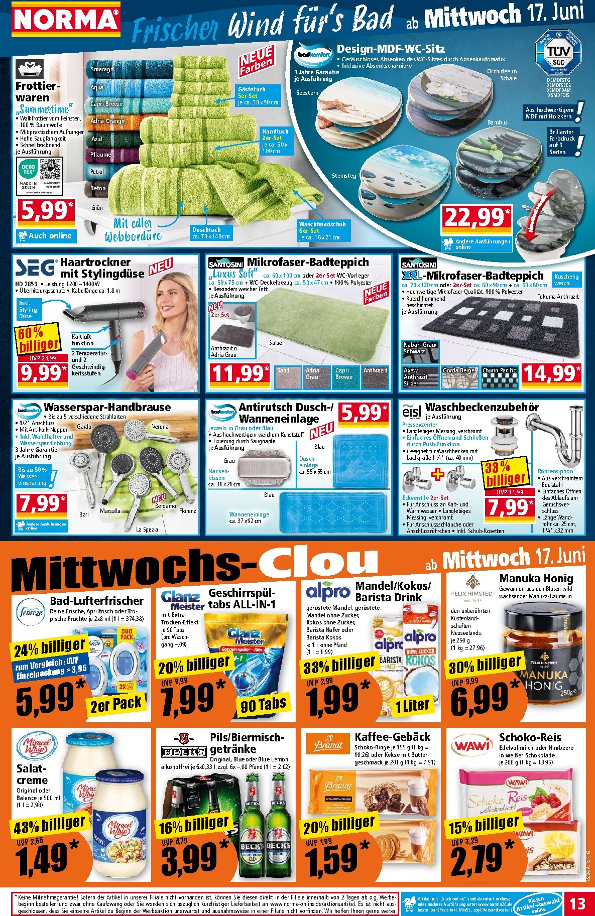 norma - Norma Prospekt nächste Woche – von Montag 15.06.2026 bis Sonntag 21.06.2026 - page: 13