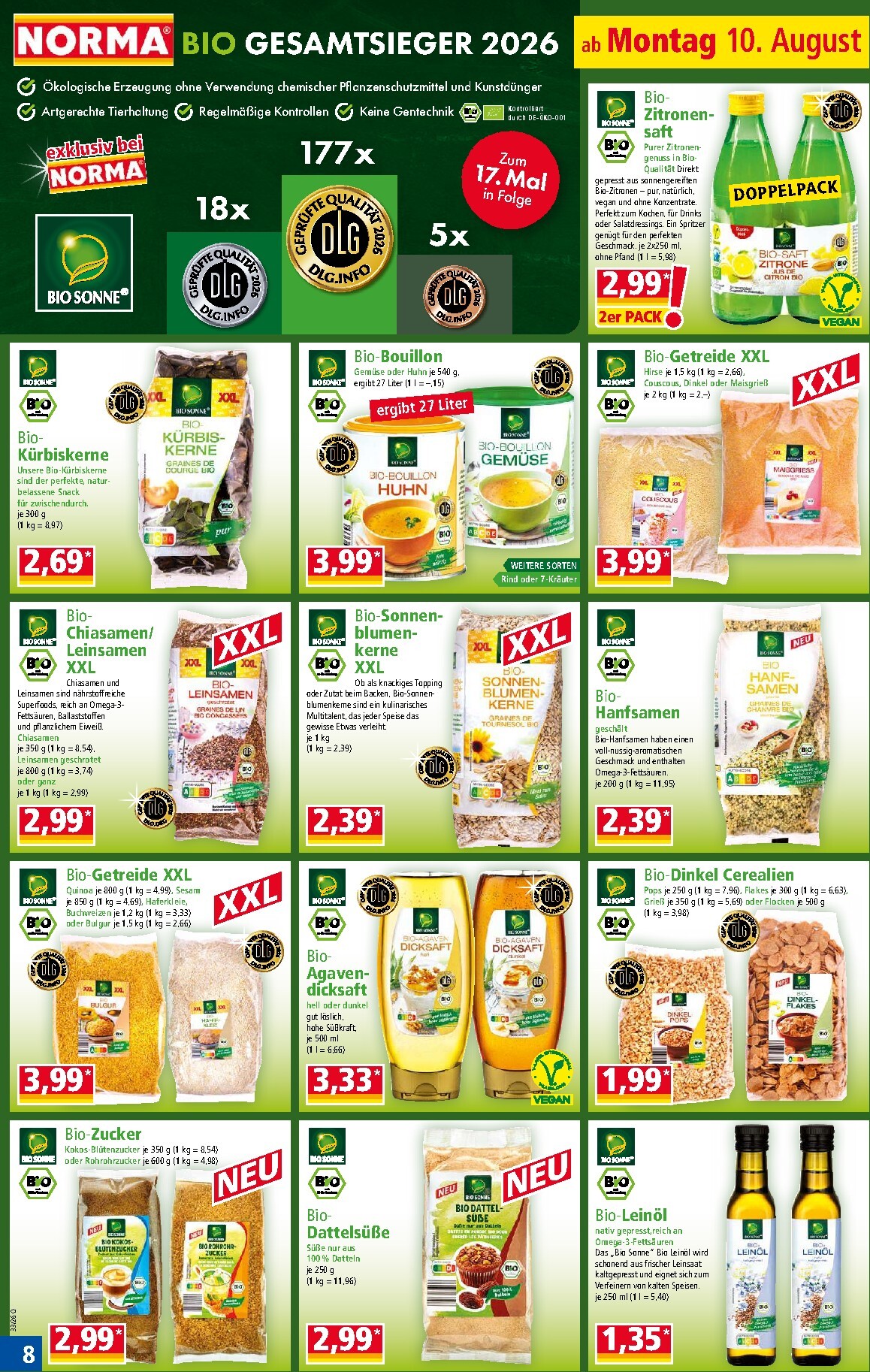 norma - Norma Prospekt nächste Woche – von Montag 10.08.2026 bis Samstag 15.08.2026 - page: 9