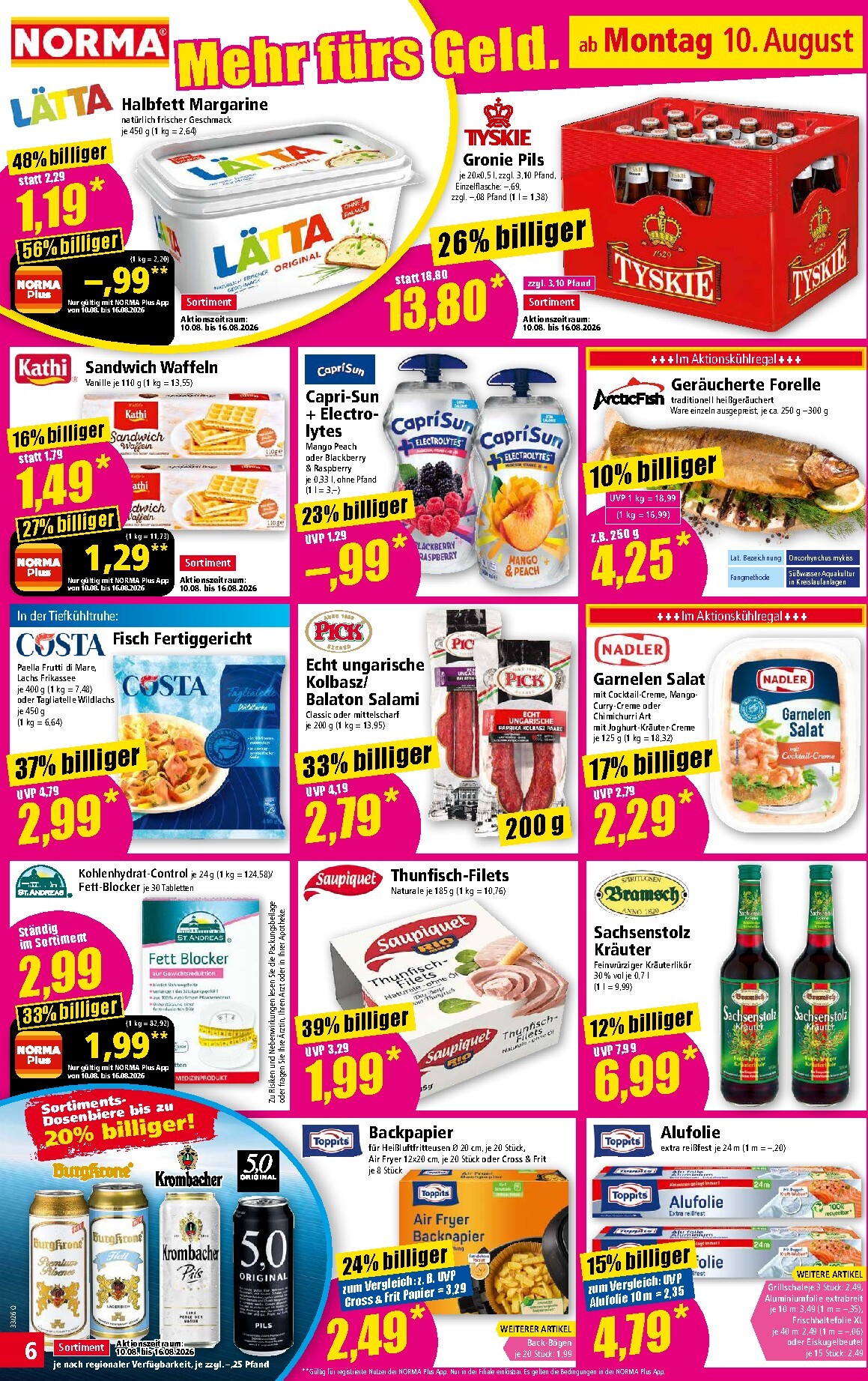 norma - Norma Prospekt nächste Woche – von Montag 10.08.2026 bis Samstag 15.08.2026 - page: 6