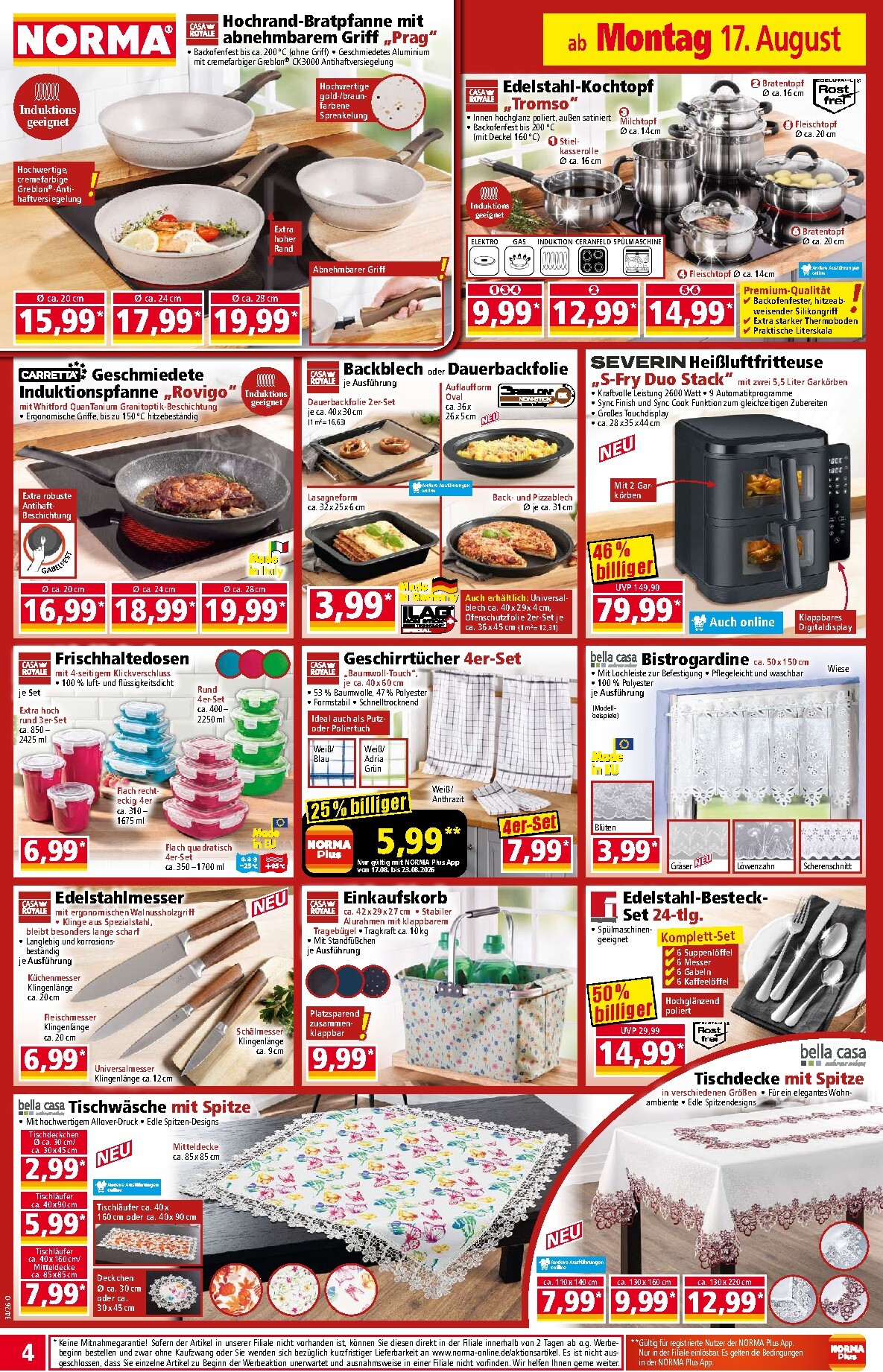 norma - Norma Prospekt nächste Woche – von Montag 17.08.2026 bis Samstag 22.08.2026 - page: 4