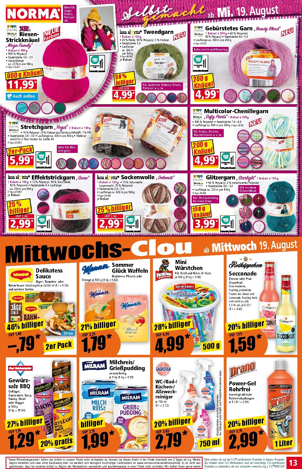 norma - Norma Prospekt nächste Woche – von Montag 17.08.2026 bis Samstag 22.08.2026 - page: 13