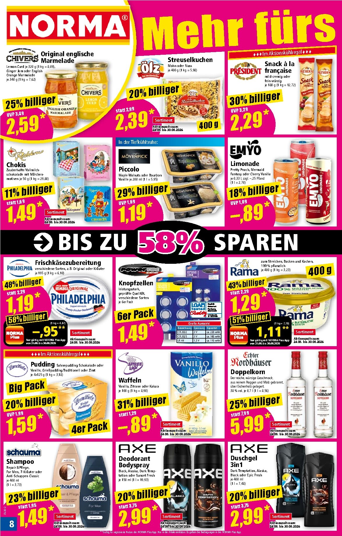 norma - Norma Prospekt nächste Woche – von Montag 24.08.2026 bis Samstag 29.08.2026 - page: 8