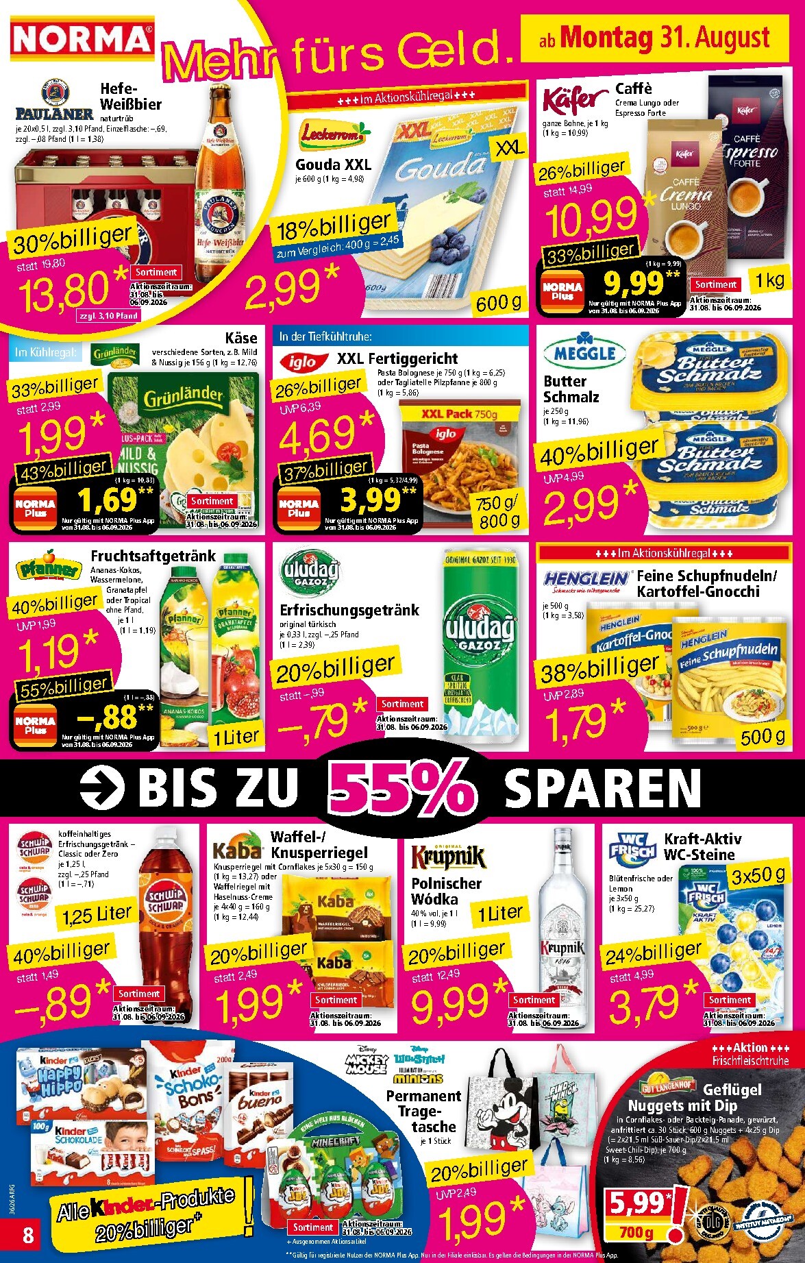 norma - Norma Prospekt nächste Woche – von Montag 31.08.2026 bis Samstag 05.09.2026 - page: 8
