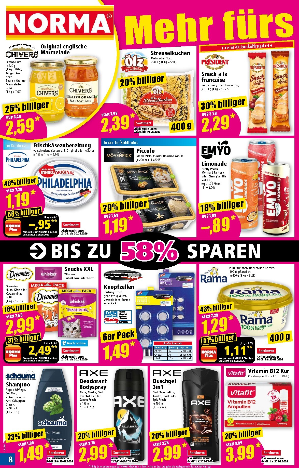 norma - Norma Prospekt – von Montag 24.08.2026 bis Samstag 29.08.2026 - page: 8