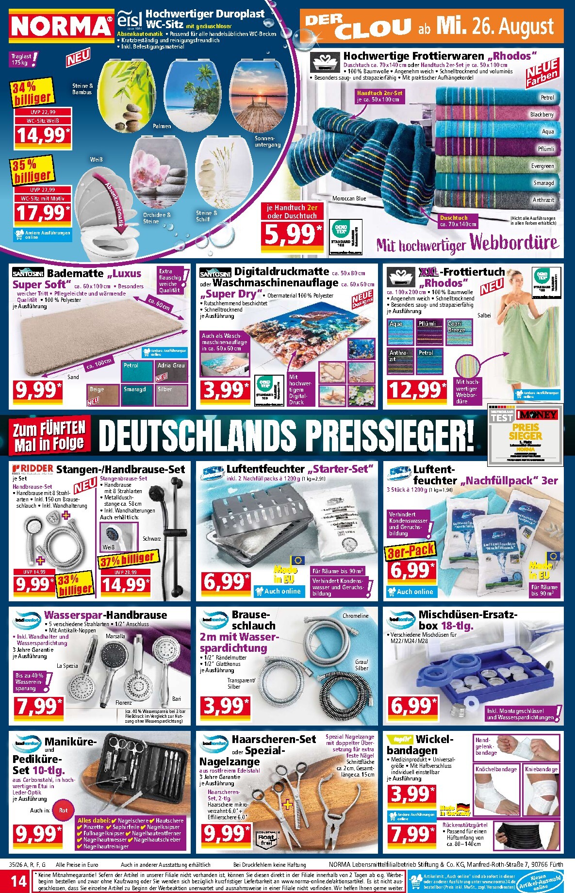 norma - Norma Prospekt – von Montag 24.08.2026 bis Samstag 29.08.2026 - page: 14